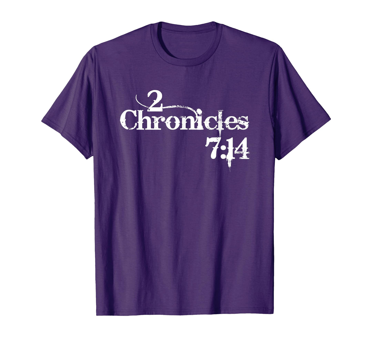 2 Chronicles 7:14 Christian Distressed Design T-Shirt