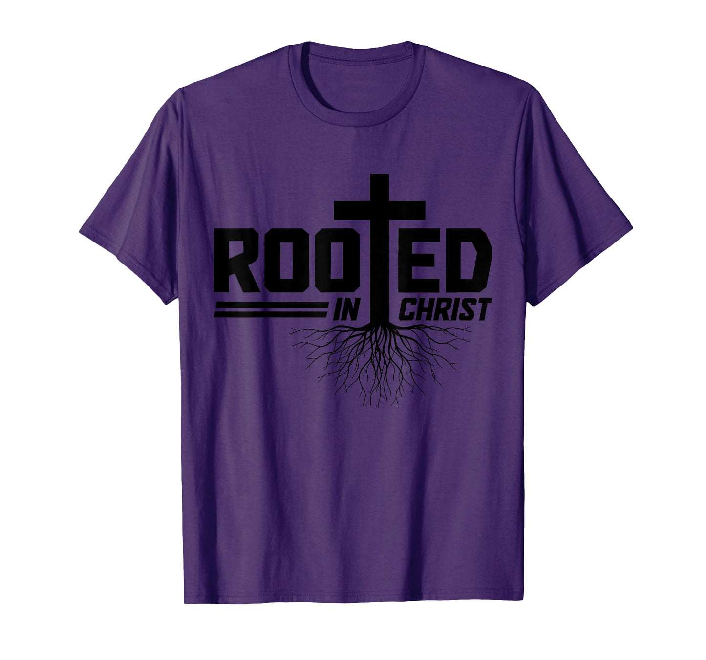 Christian Rooted In Christ Jesus Bible Verse Church Pastor T-Shirt
