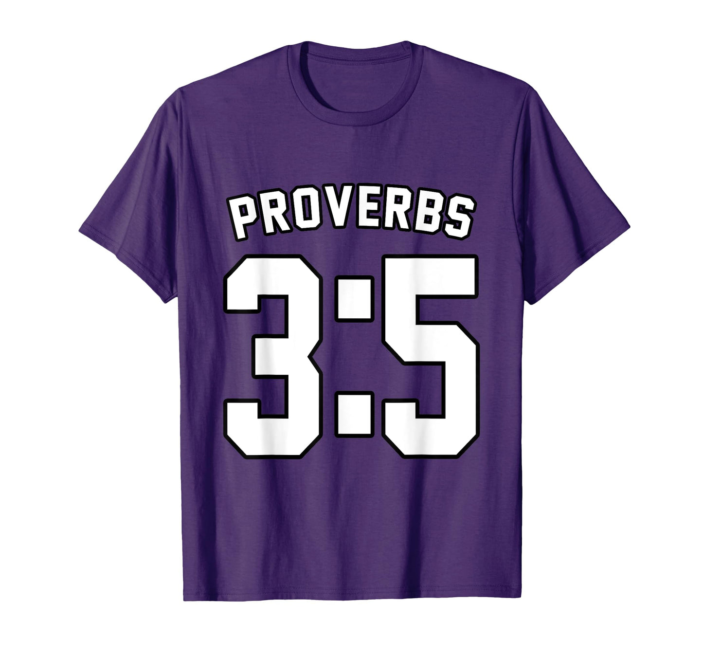 Proverbs 3:5 Sports Jersey Christian Motivation Apparel T-Shirt