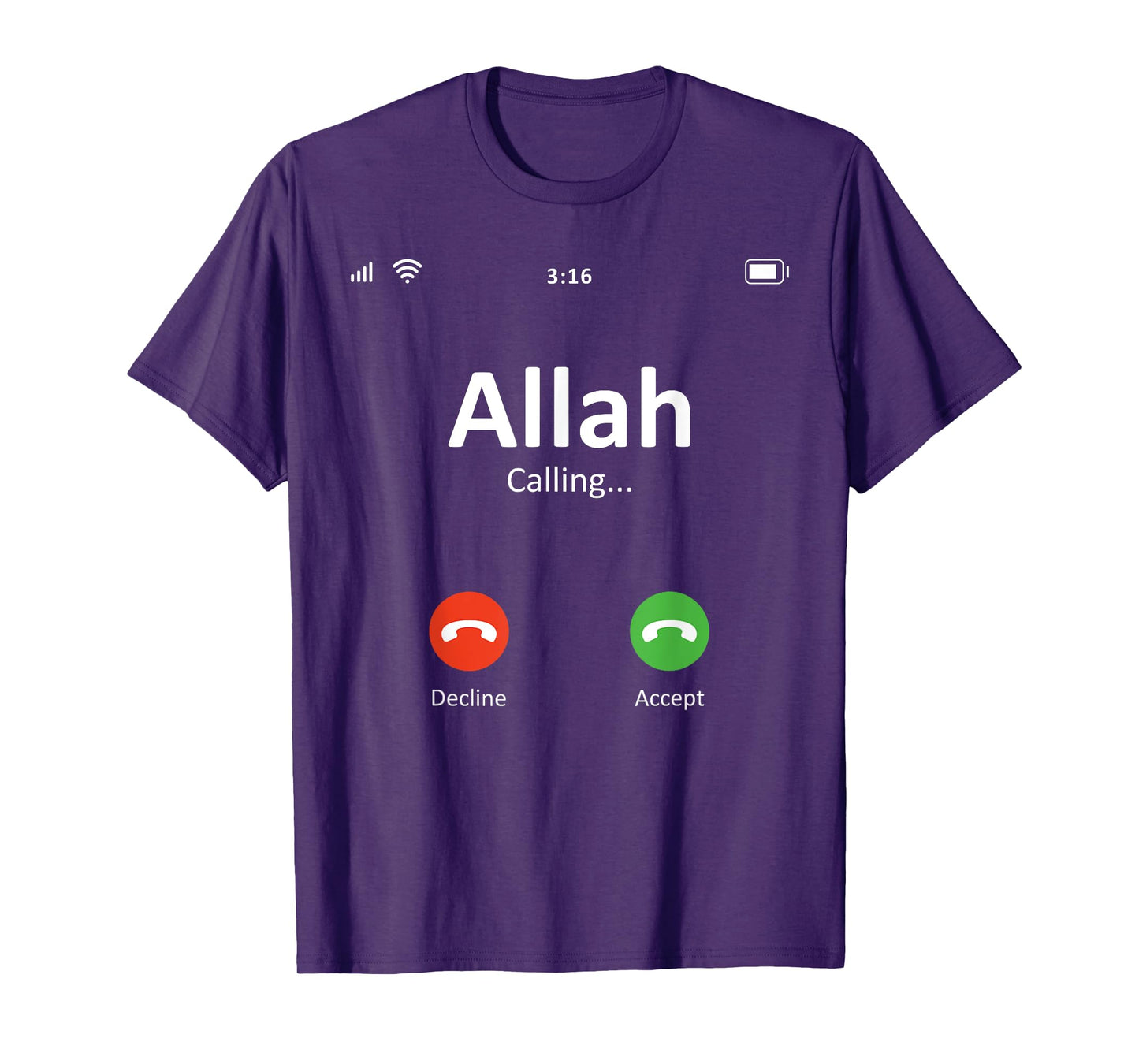 Allah Calling God Islamic Religion Ramadan Muslim T-Shirt