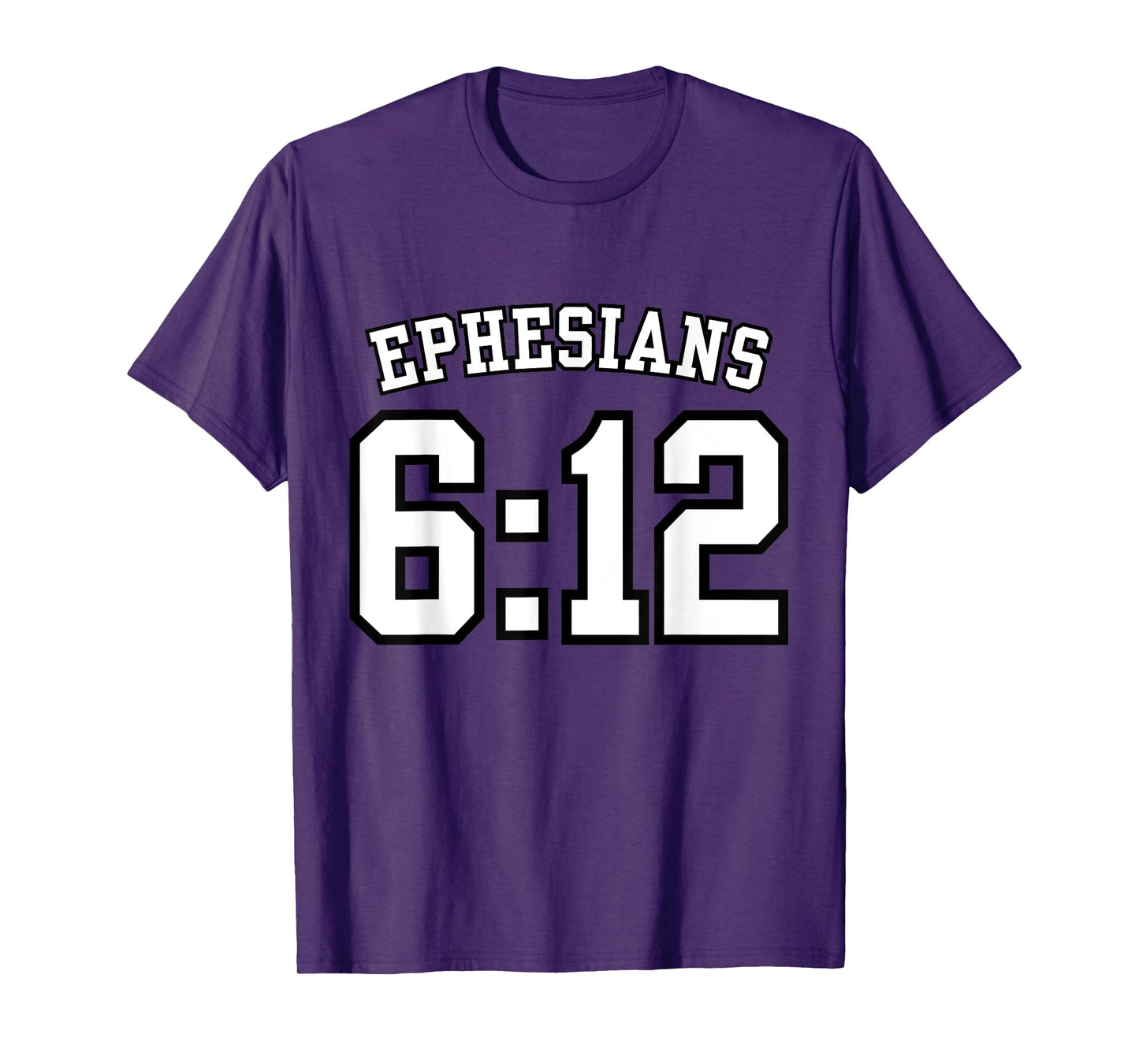 Ephesians 6:12 Sports Jersey Christian Scripture Design T-Shirt