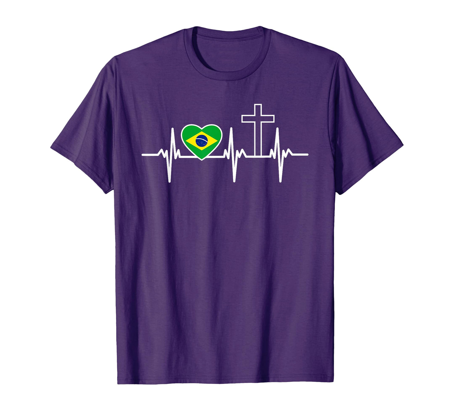 A Heart For Jesus And Brazil - Christian Clothing T-Shirt