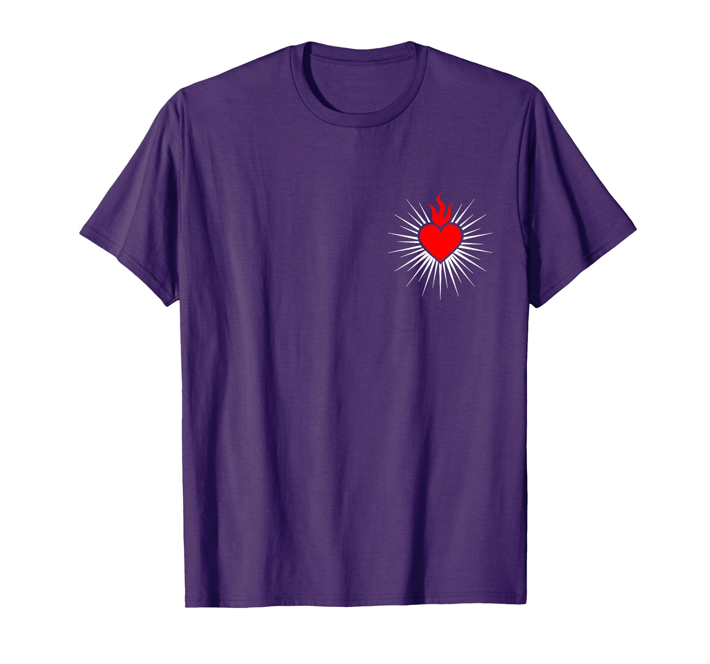 Sacred Heart Love Jesus Christ God Christian Church Religion T-Shirt