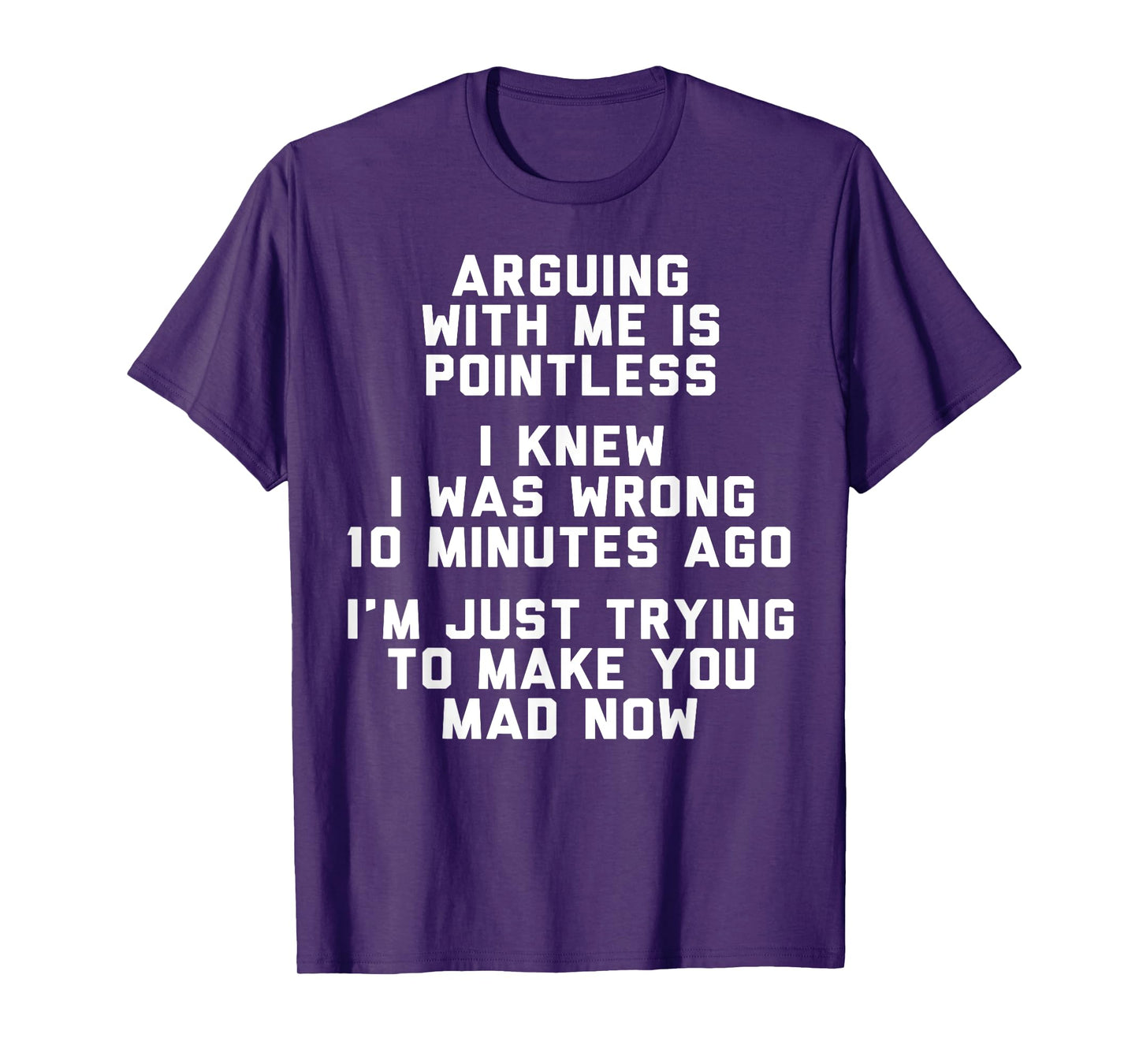 Arguing With Me Is Pointless I Knew I Was Wrong 10 Minutes T-Shirt