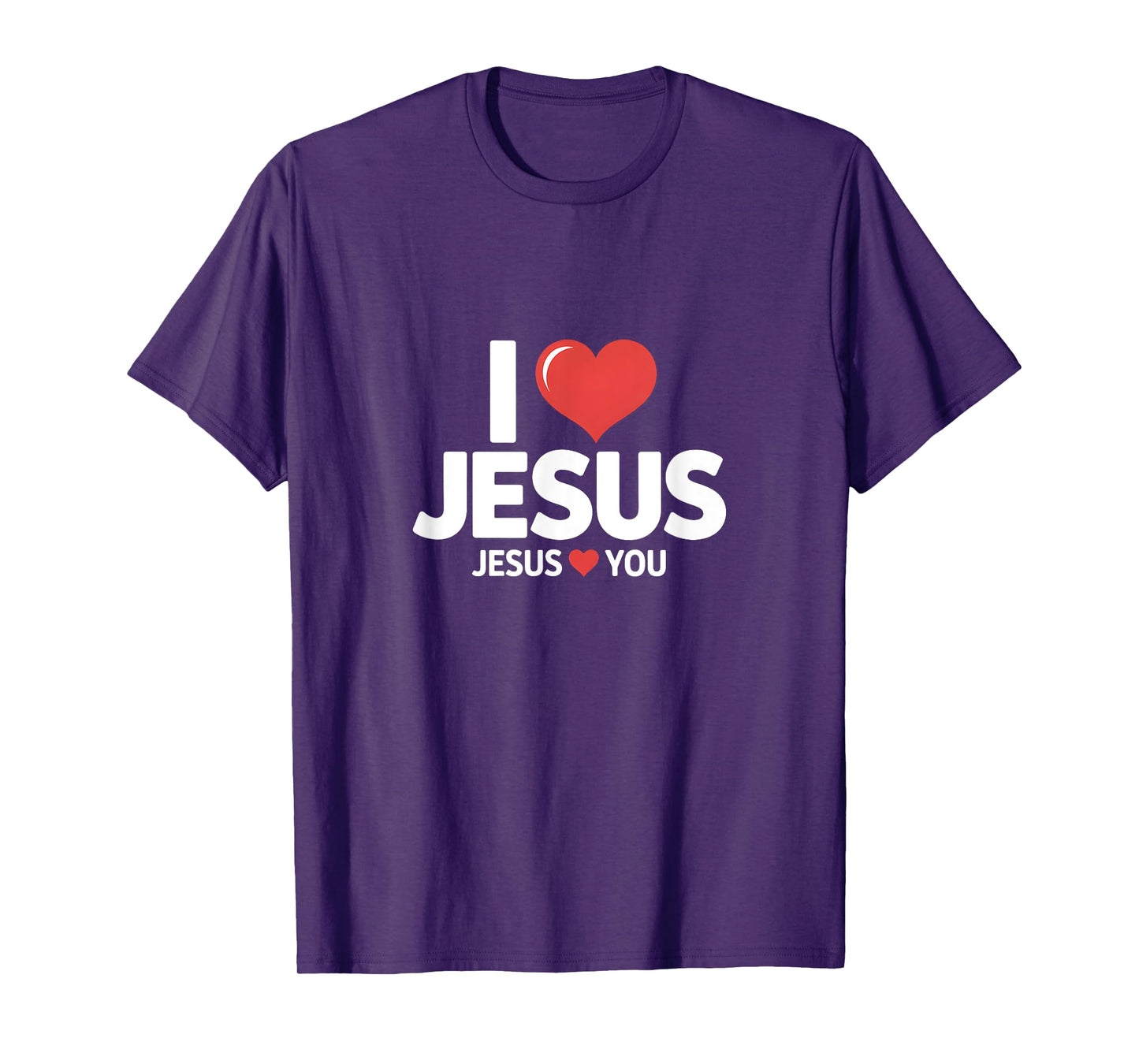 I Love Jesus Christian Heart T-Shirt