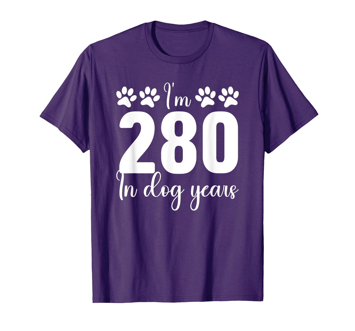 In Dog Years I'm 280 40th Birthday 40 Years Old Men Women T-Shirt