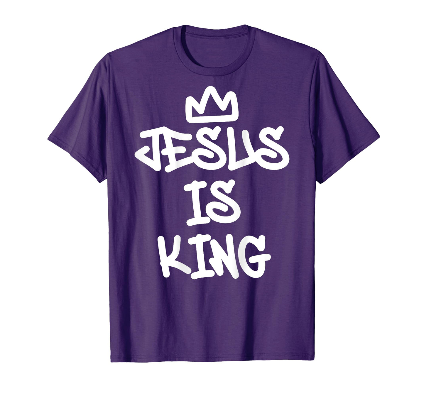 Jesus Is King Graffiti Style Christian Streetwear Art T-Shirt