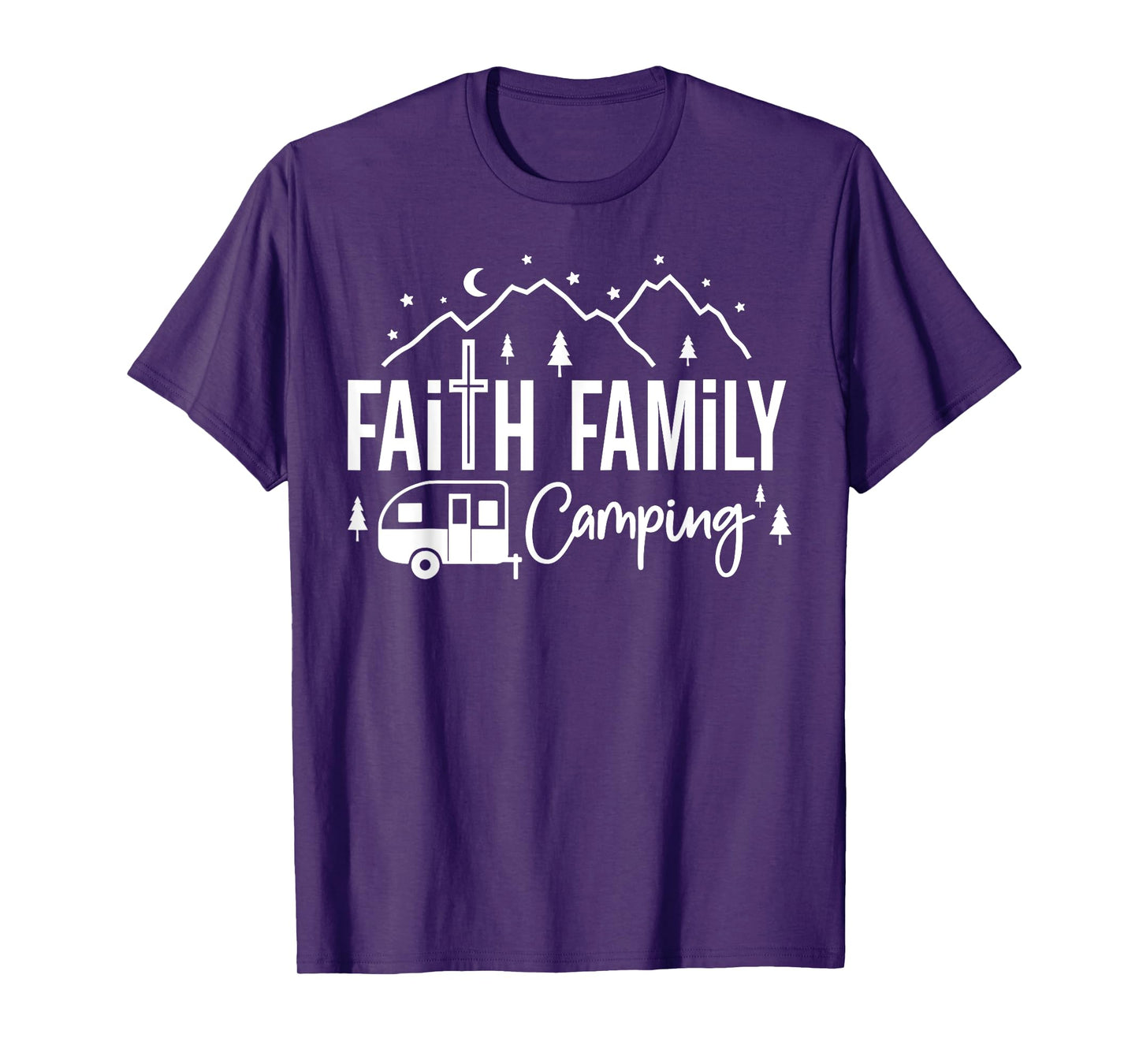 Faith Family Camping Christian Camp Group Matching T-Shirt