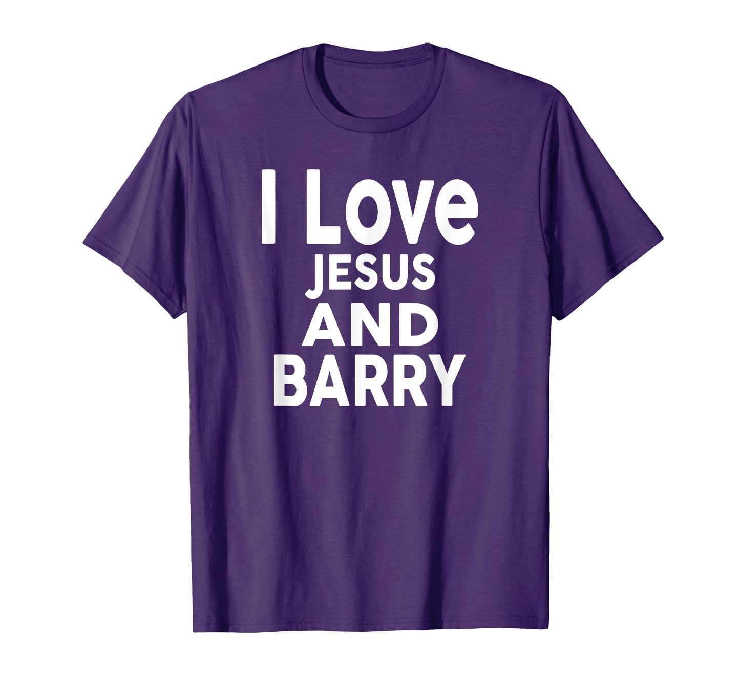I Love Jesus and BARRY T-Shirt Name BARRY T-Shirt