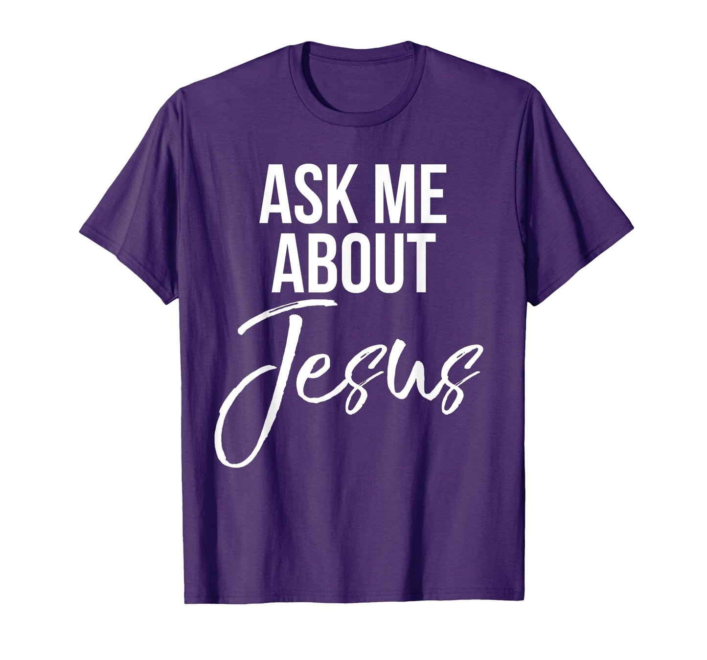 Ask Me About Jesus Shirt Vintage Faith Christian T-Shirt God T-Shirt