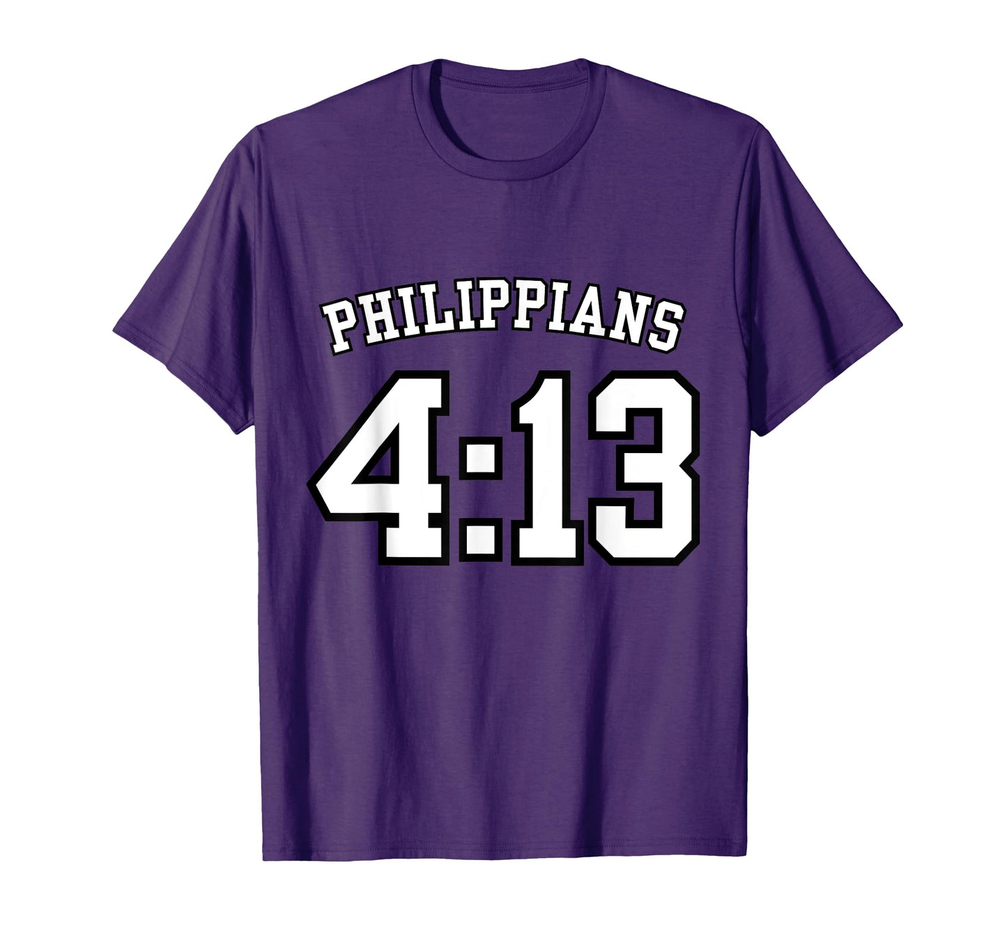 Philippians 4:13 Sports Jersey Christian Scripture Design T-Shirt