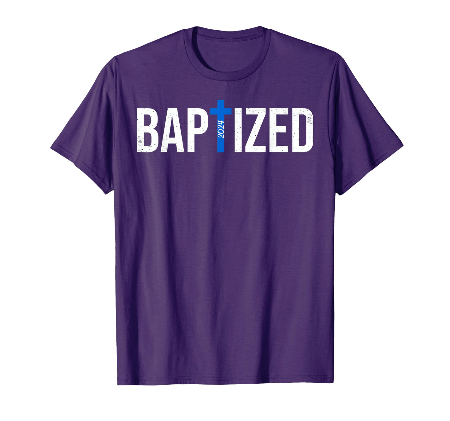 Baptized 2024 Christian Water Baptism Church Group Christ T-Shirt