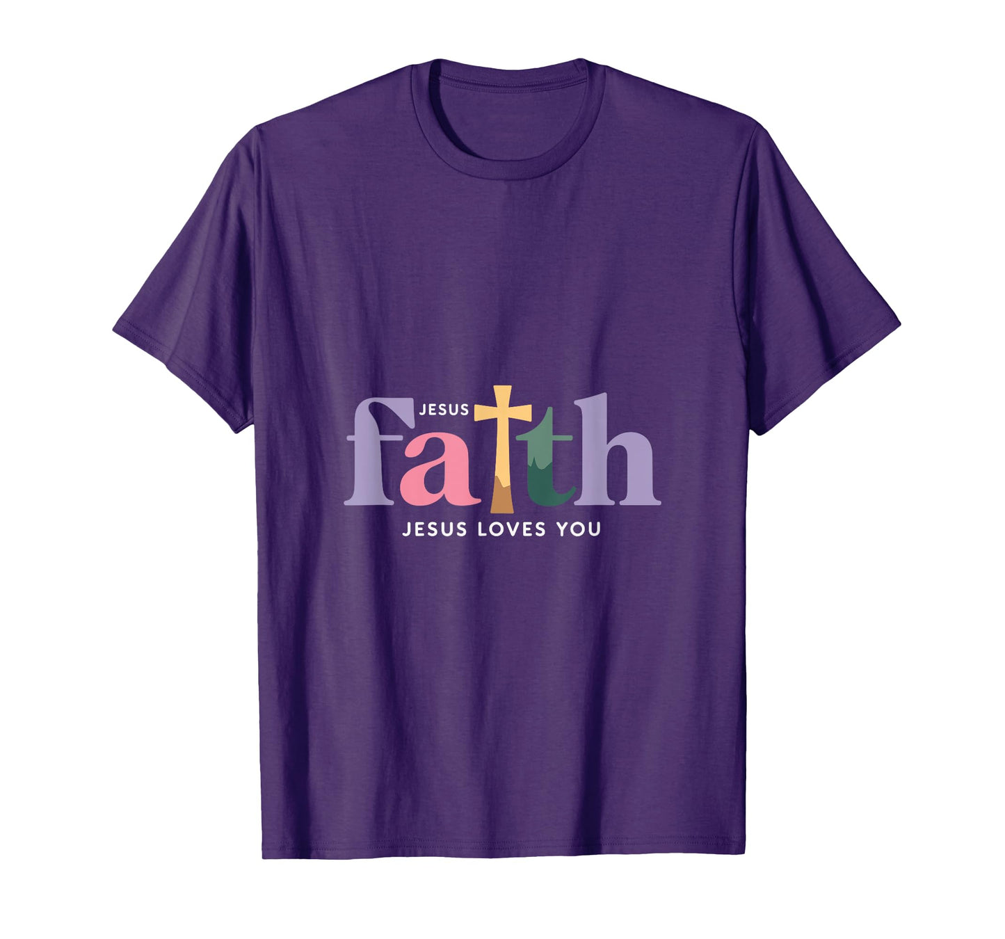 Cross Christian Faith Jesus Loves You T-Shirt