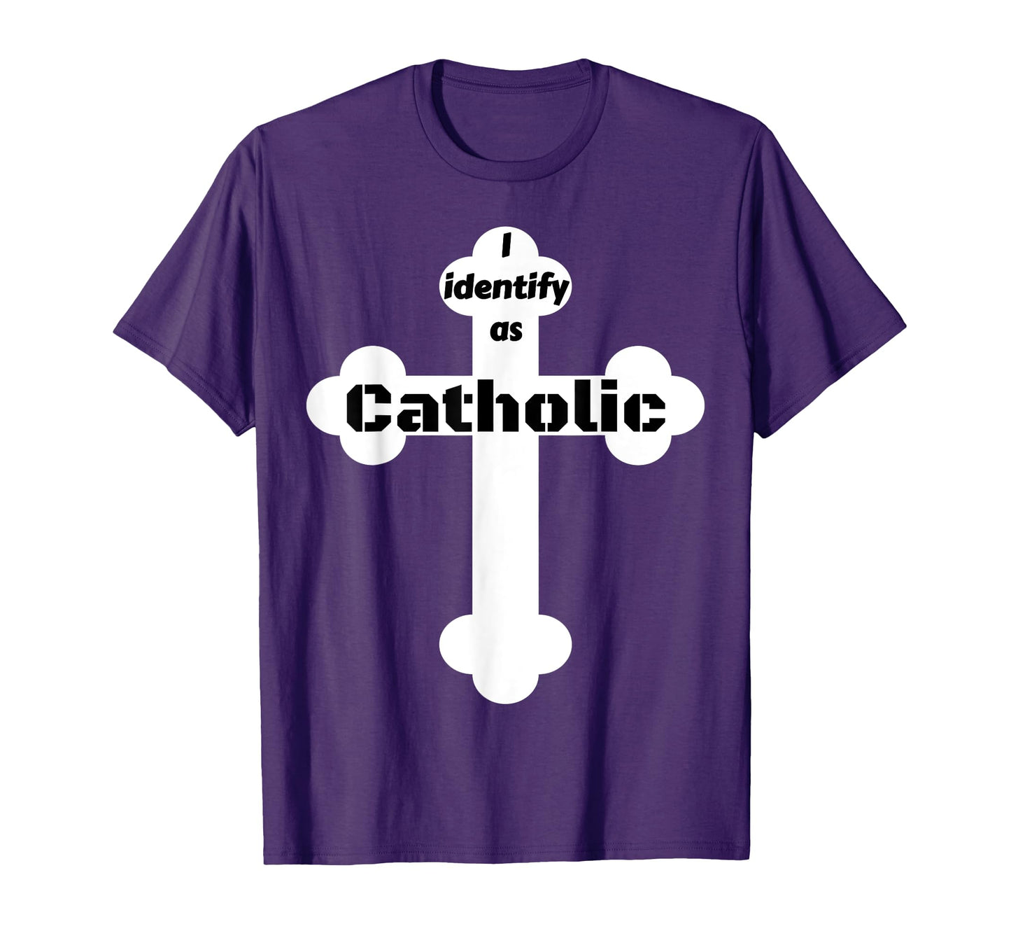 I Identify As Catholic Cross T-Shirt