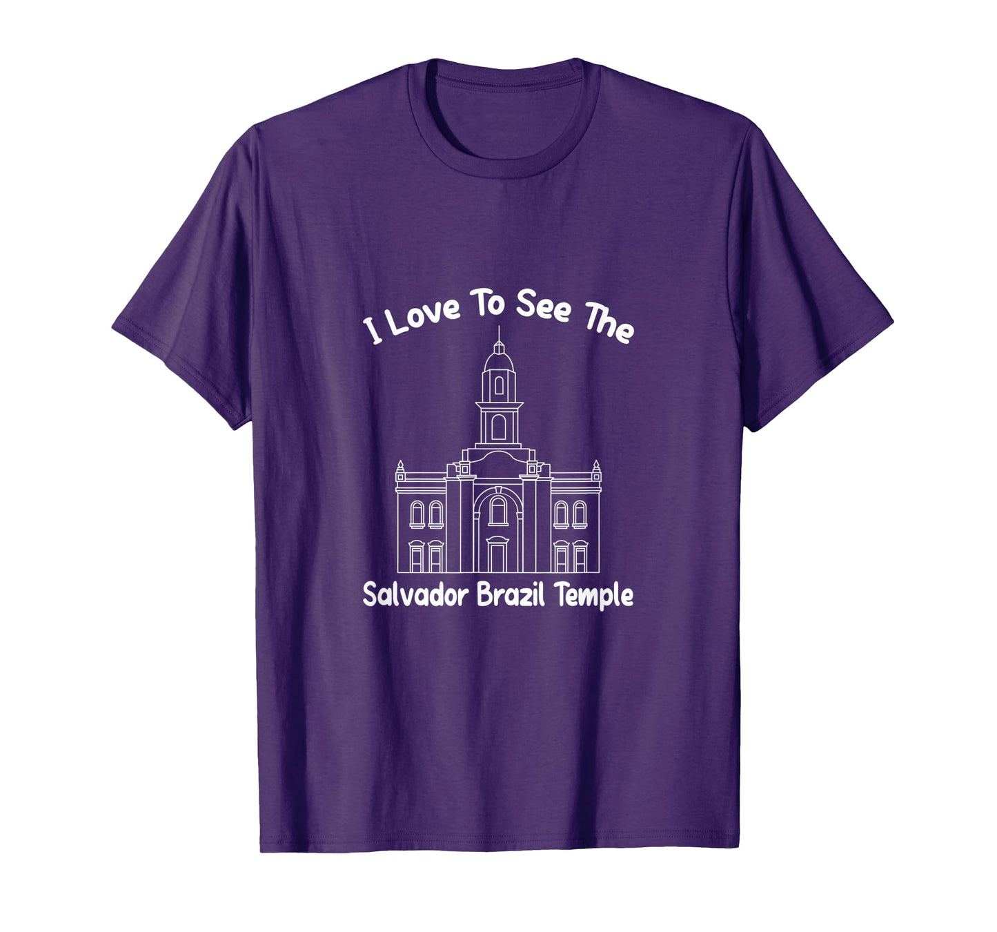 Salvador Brazil Temple, I love to see my temple, primary T-Shirt