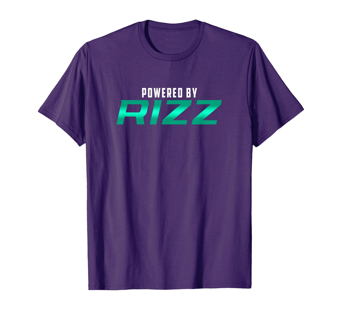 Powered By RIZZ Trending Meme Rizzler Funny Rizz God T-Shirt