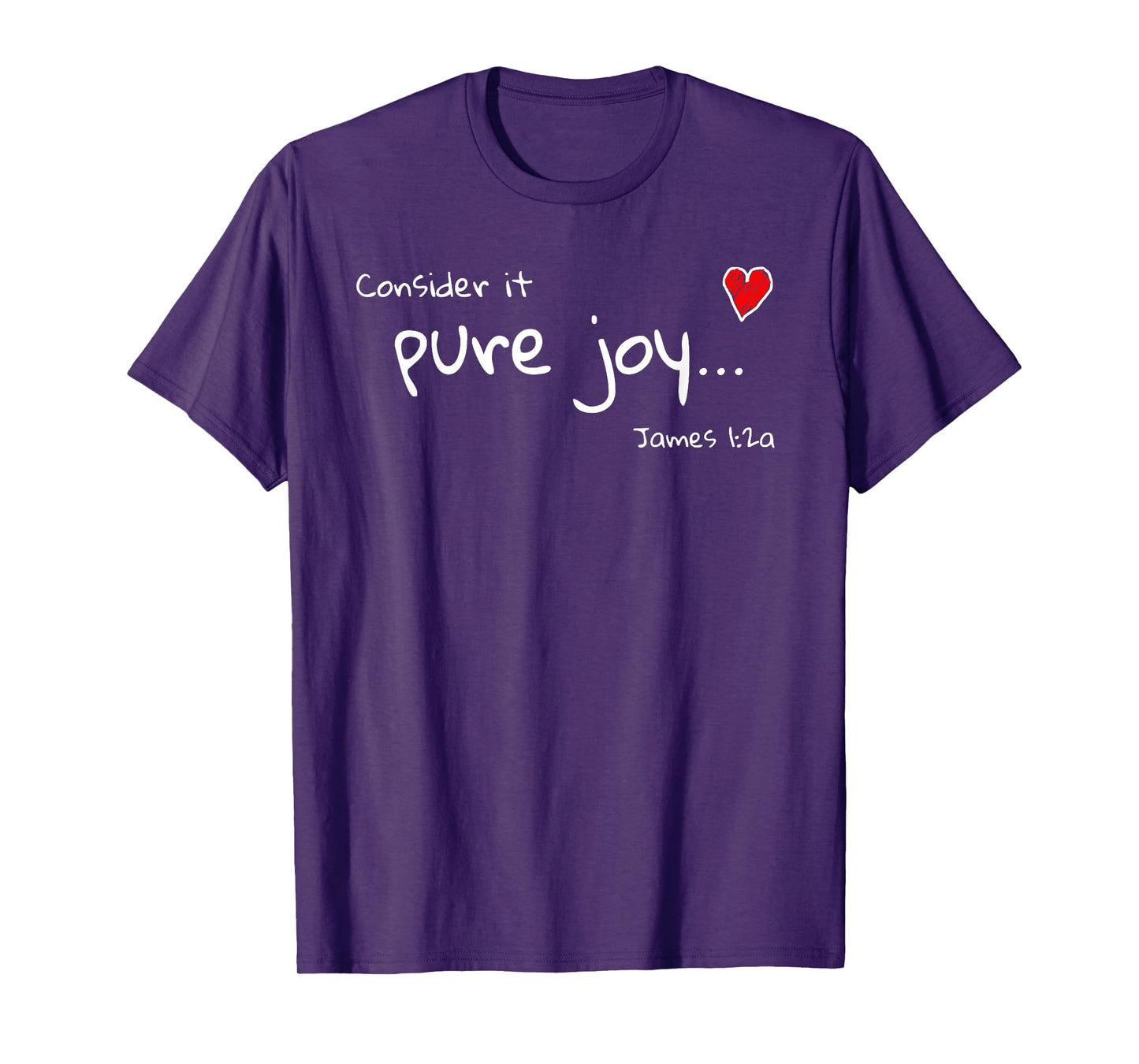 Consider it Pure Joy James 1 Scripture Bible T-Shirt