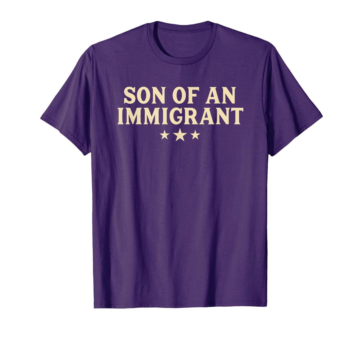 Son of an Immigrant Bold Vintage American Patriotic USA T-Shirt