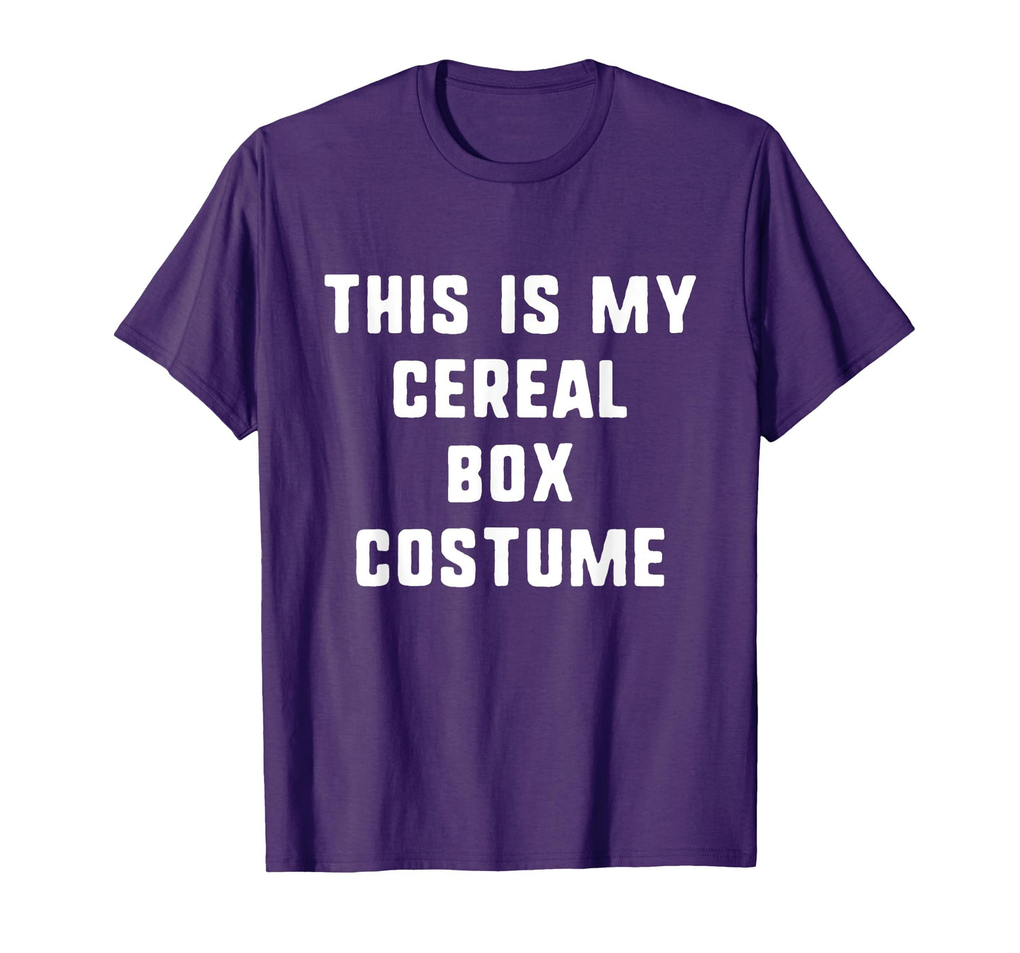 This Is My Cereal Box Halloween Costume Simple Funny T-Shirt