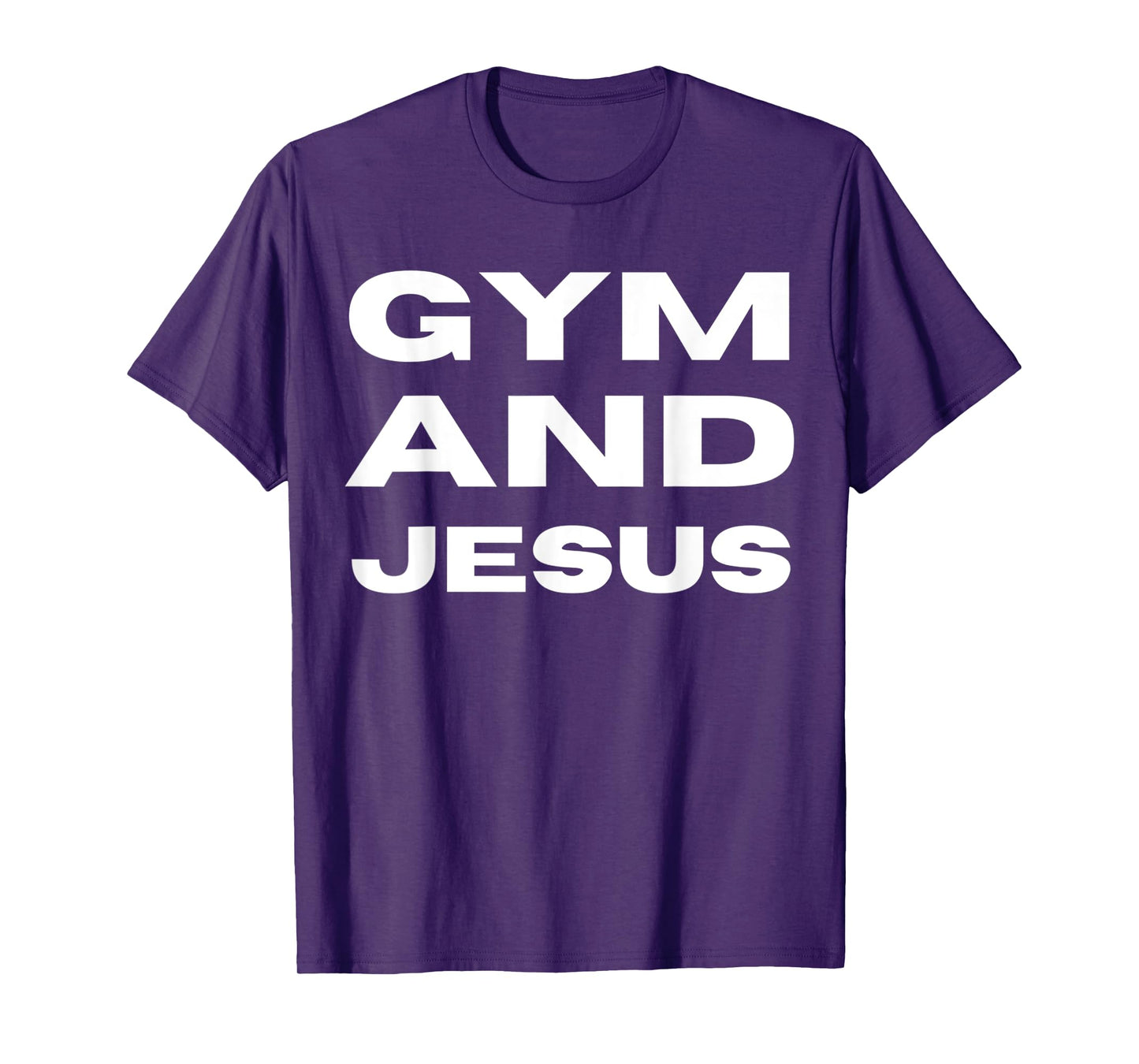 Gym and Jesus Funny Fitness Christian Gym Lover T-Shirt