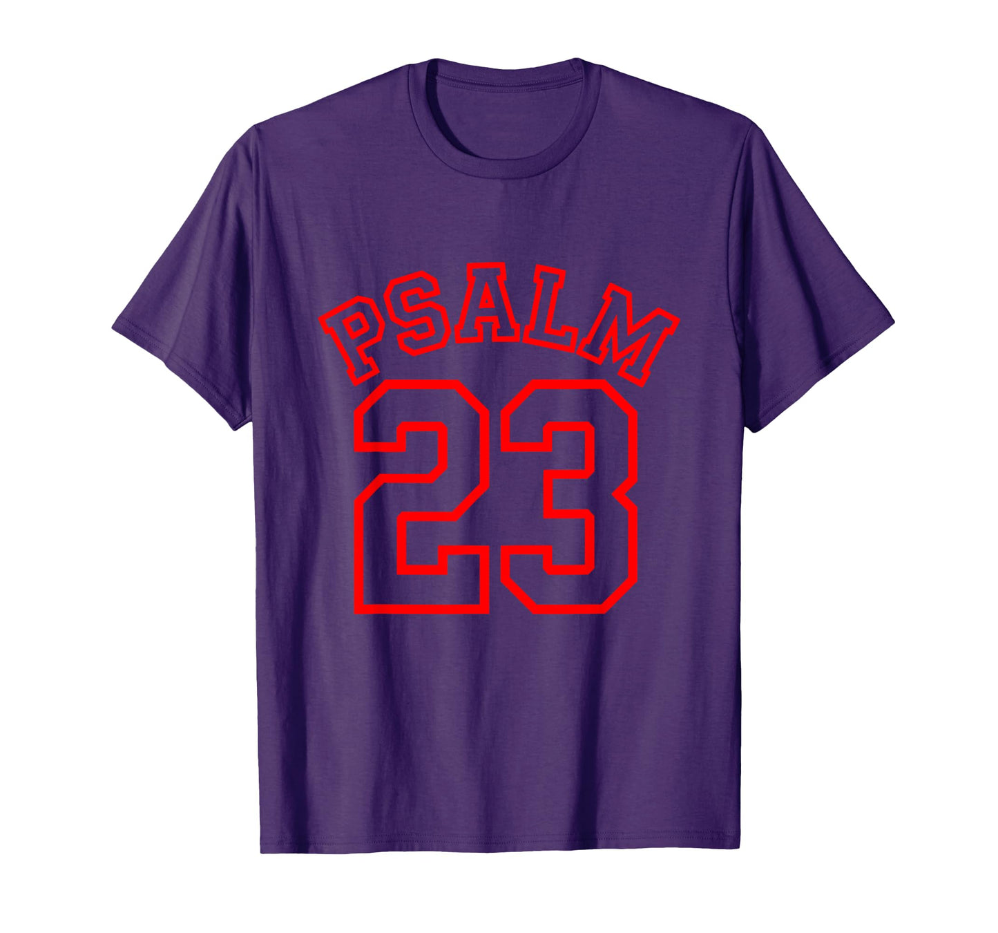 Psalm 23 Christian Jersey Style Number Shirt T-Shirt