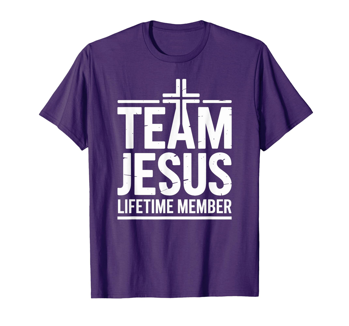 Team Jesus Lifetime Member Cross Religious Christian Faith T-Shirt