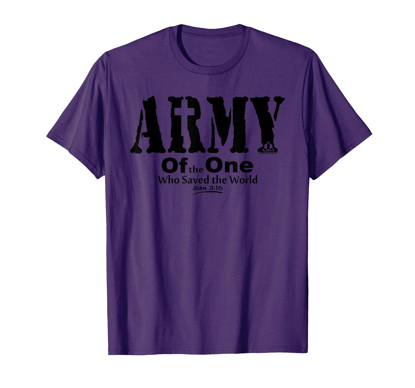 ARMY OF THE ONE Christian Bible Inspired Patriotic Design T-Shirt