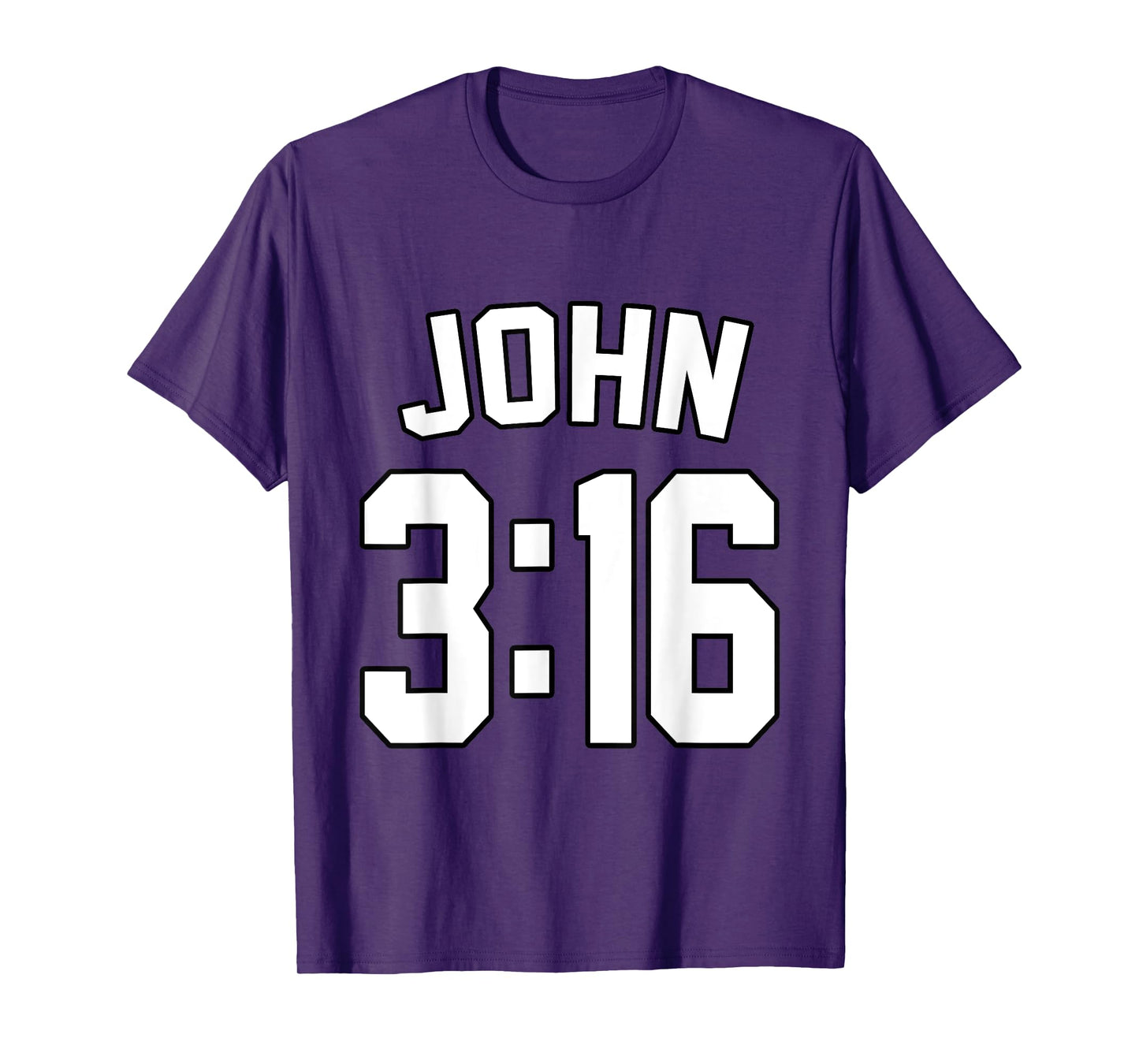 John 3:16 Sports Jersey Christian Faith Motivation Apparel T-Shirt