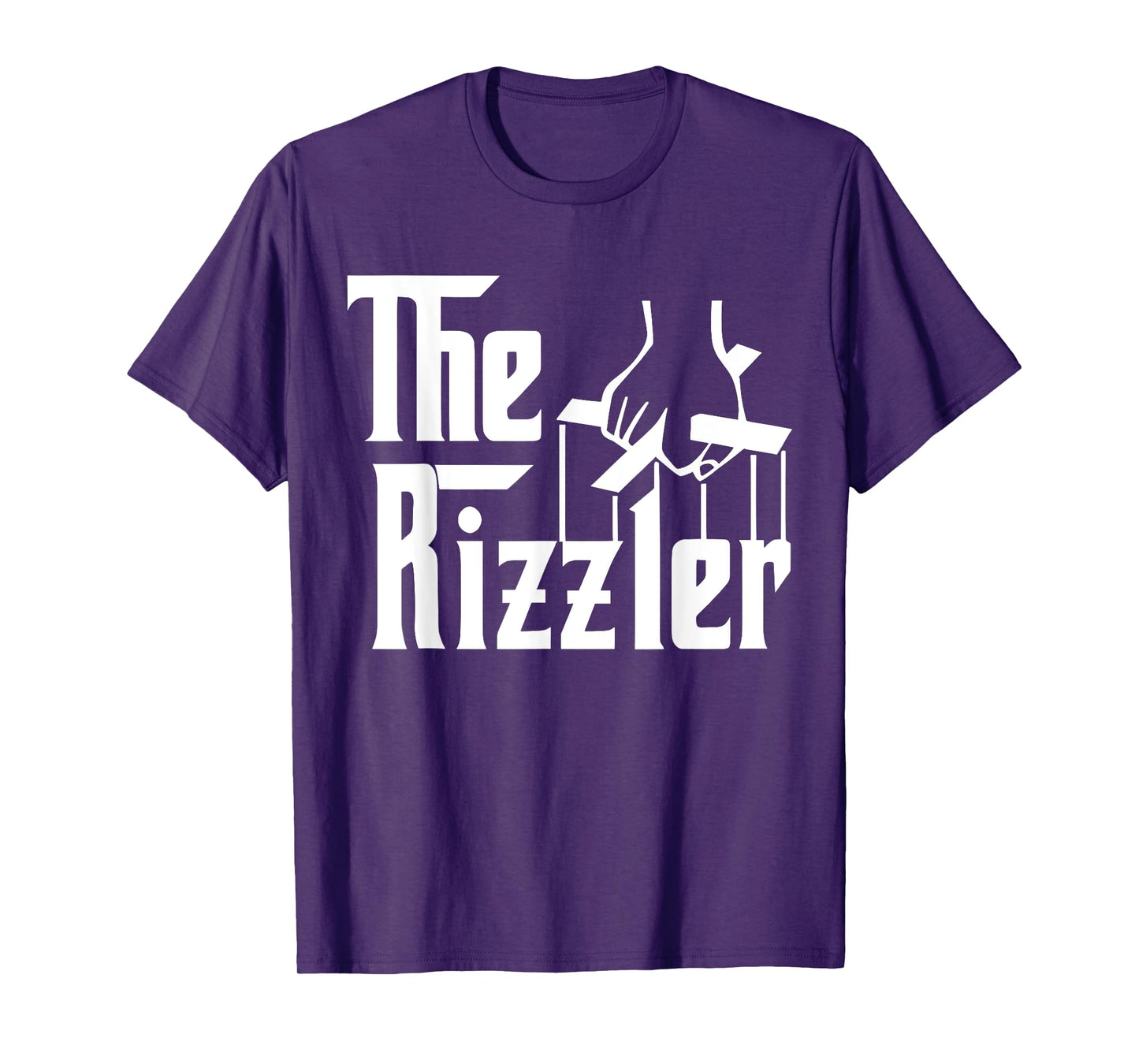 The Funny Rizzler Big Justice Apparel Men Women Unisex-Adults T-Shirt, Black, Small, Short Sleeve, Modern, Graphic T-Shirt