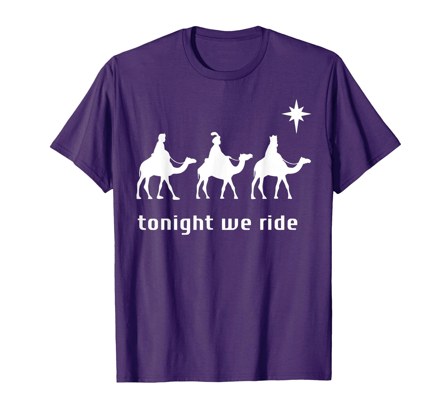 Funny Tonight We Ride Tee Shirt - Unisex T-Shirt - Black - Small - Modern Cross Print Straight Fit - Short Sleeve - Lightweight, Cross Print