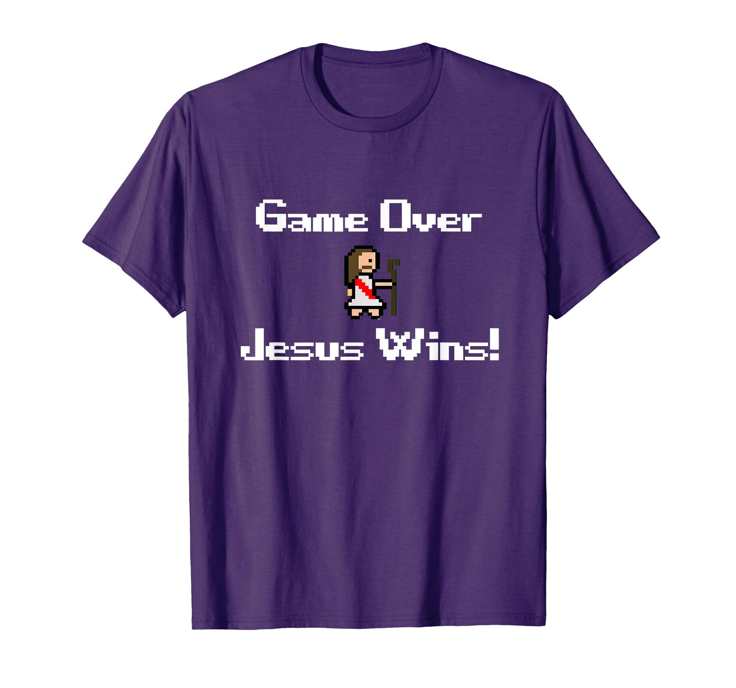 Funny Christian Game over Jesus wins, gaming, faith, bible T-Shirt