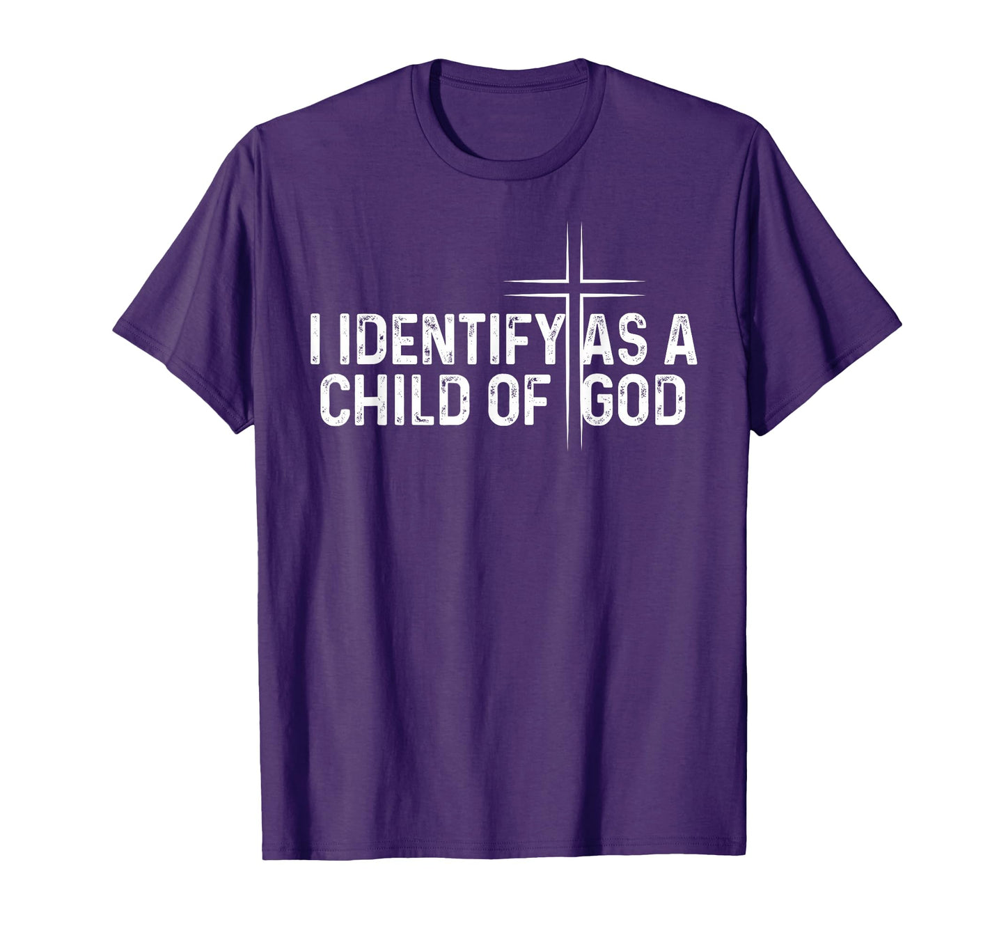 I Identify As A Child of God Overcomer Christian Vintage Tee T-Shirt
