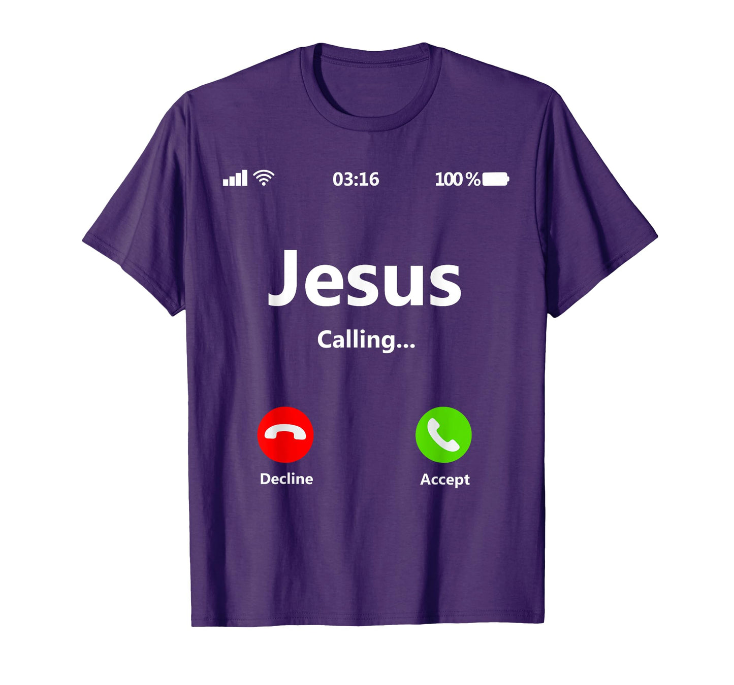 Jesus Is Calling Christian T Shirt Christmas Xmas T-Shirt