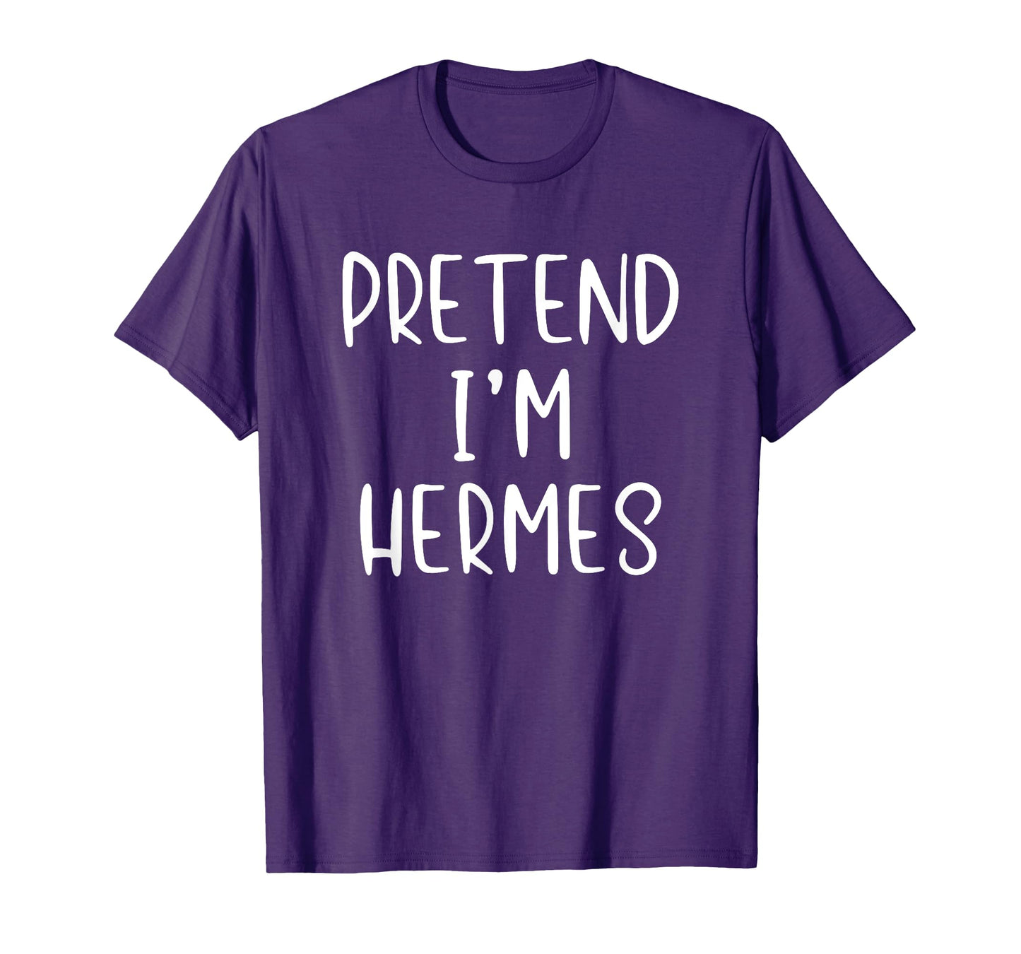 Pretend Hermes Costume Halloween Greek God Lazy Easy T-Shirt