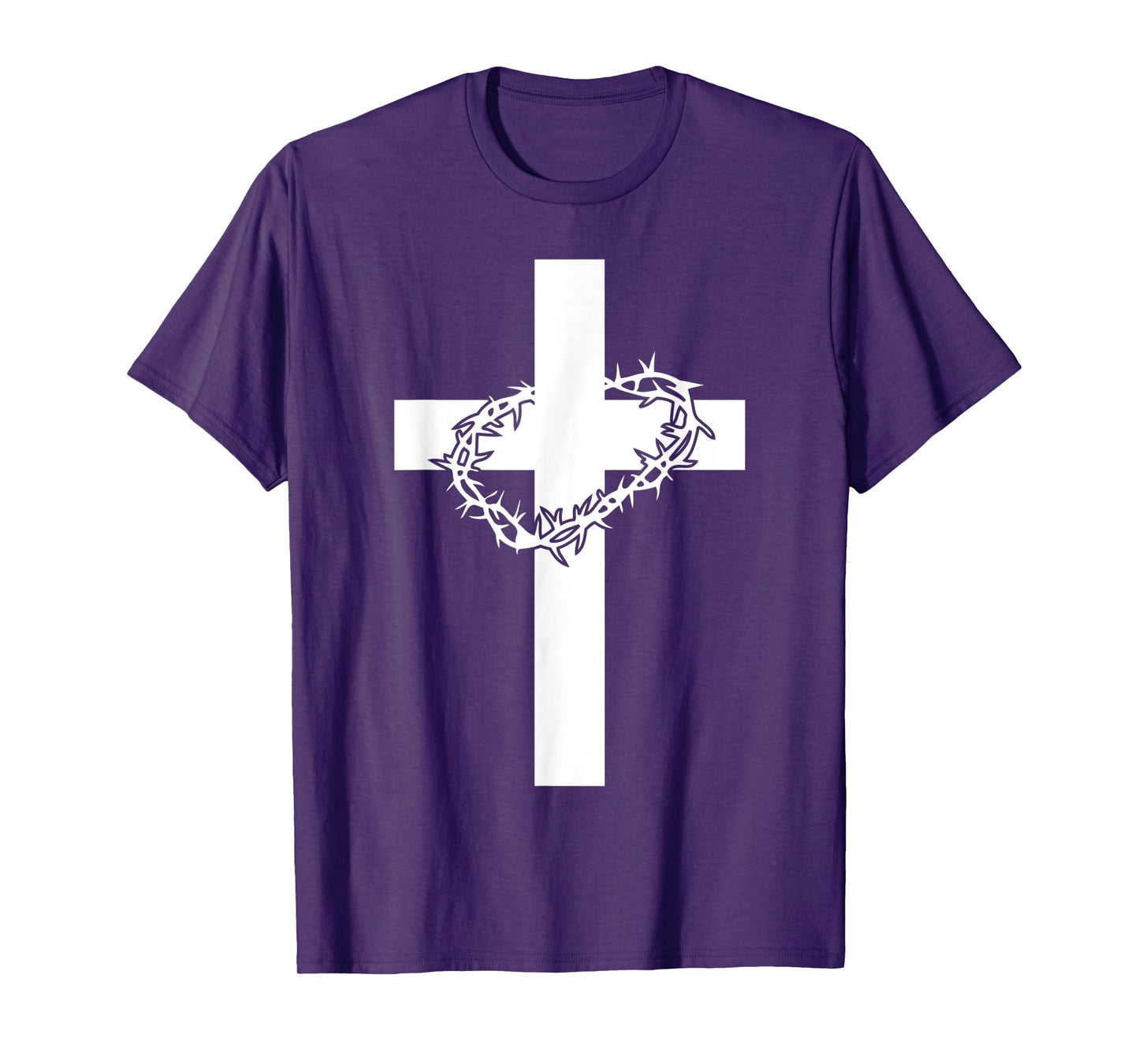 Cross Crown Of Thorns Jesus Christ Martyr Christianity T-Shirt