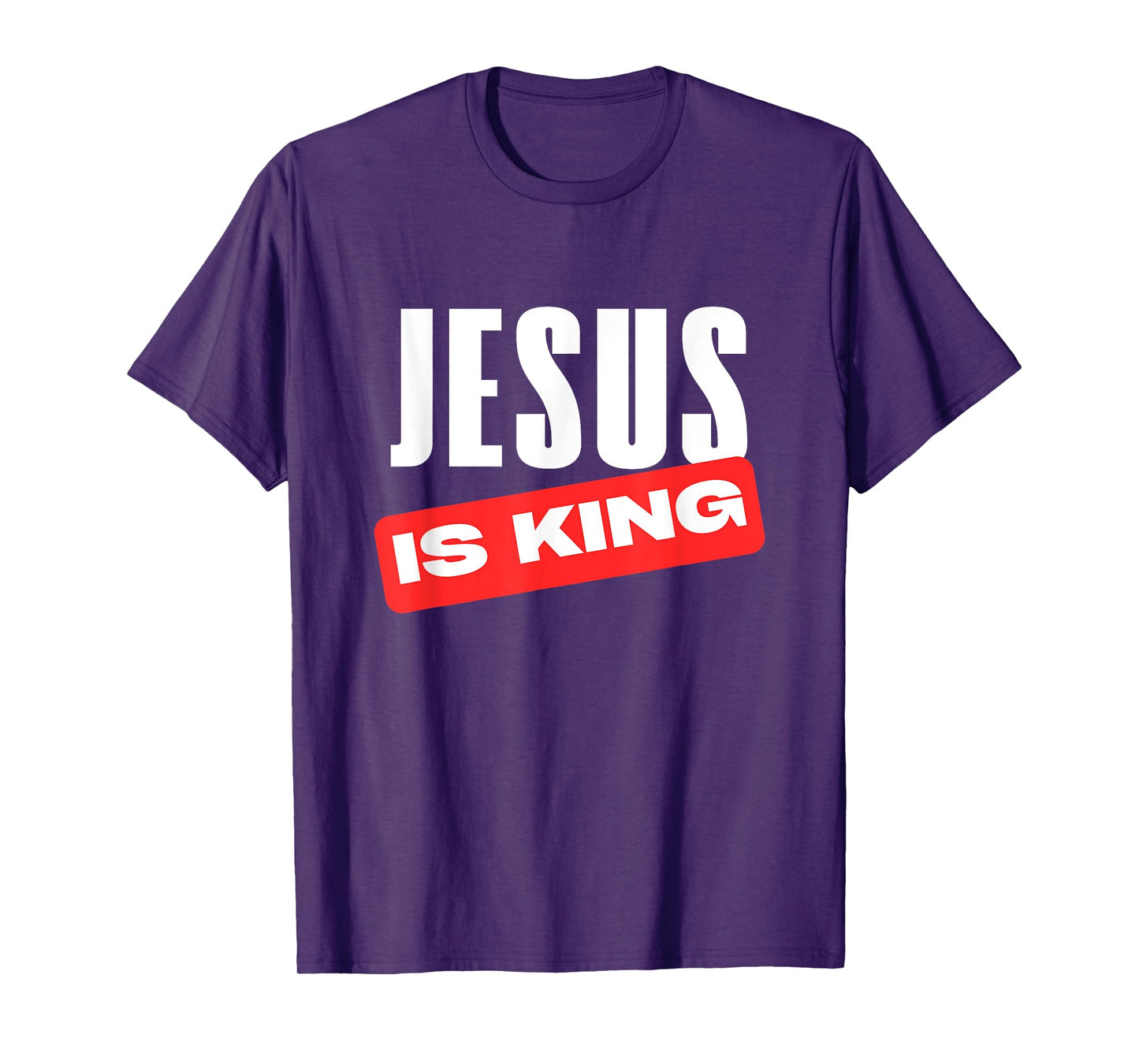 Jesus is King Christian Statement Faith Believer Church Wear T-Shirt