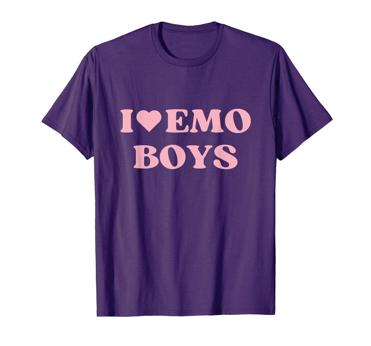 I Love Emo Boys I Heart Emo Boys Cute Design T-Shirt