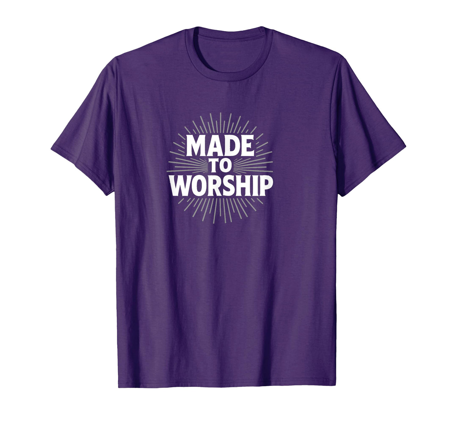 Made to Worship | Bold Christian Faith Design T-Shirt