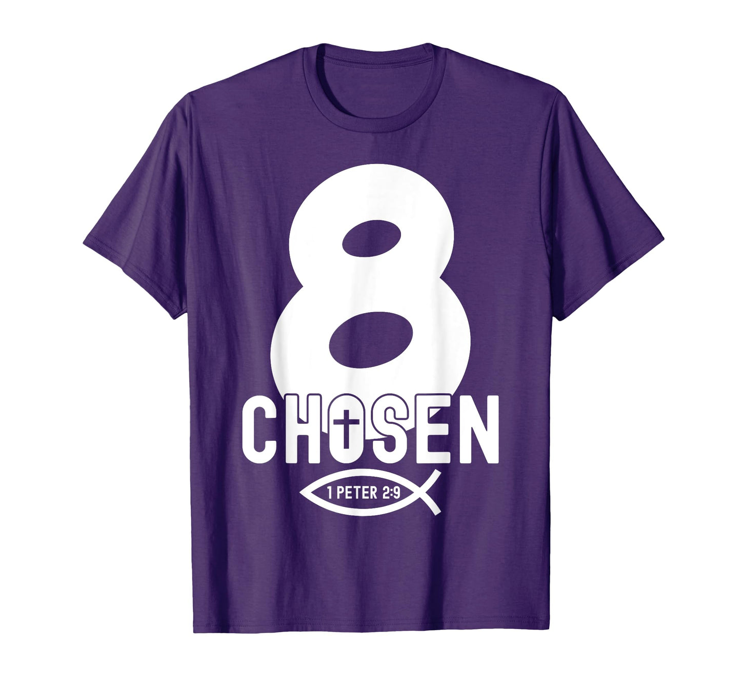 Religious Chosen 8 Years Jesus 8TH Birthday T-Shirt