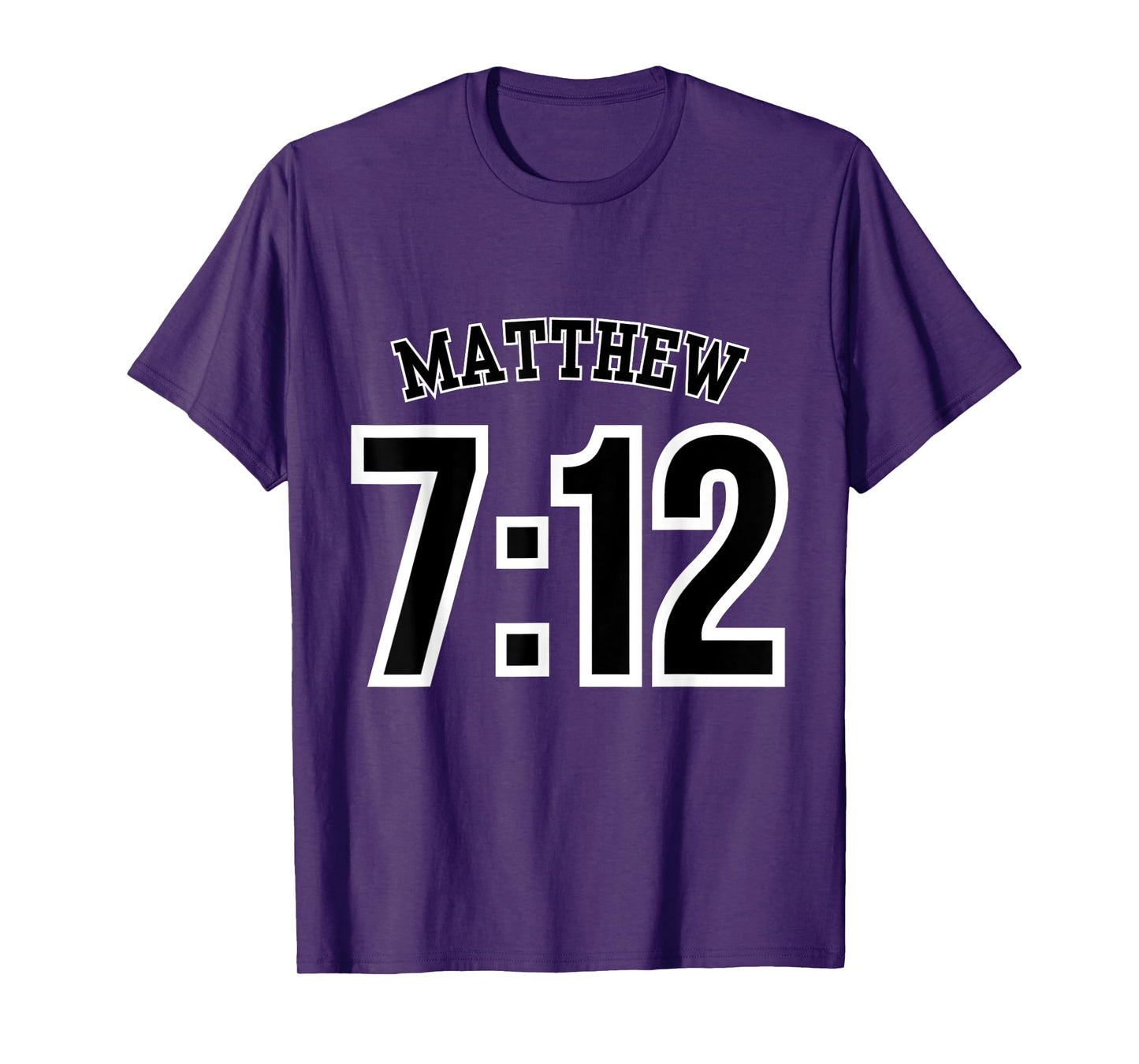 Matthew 7:12 Sports Jersey Christian Scripture Design T-Shirt