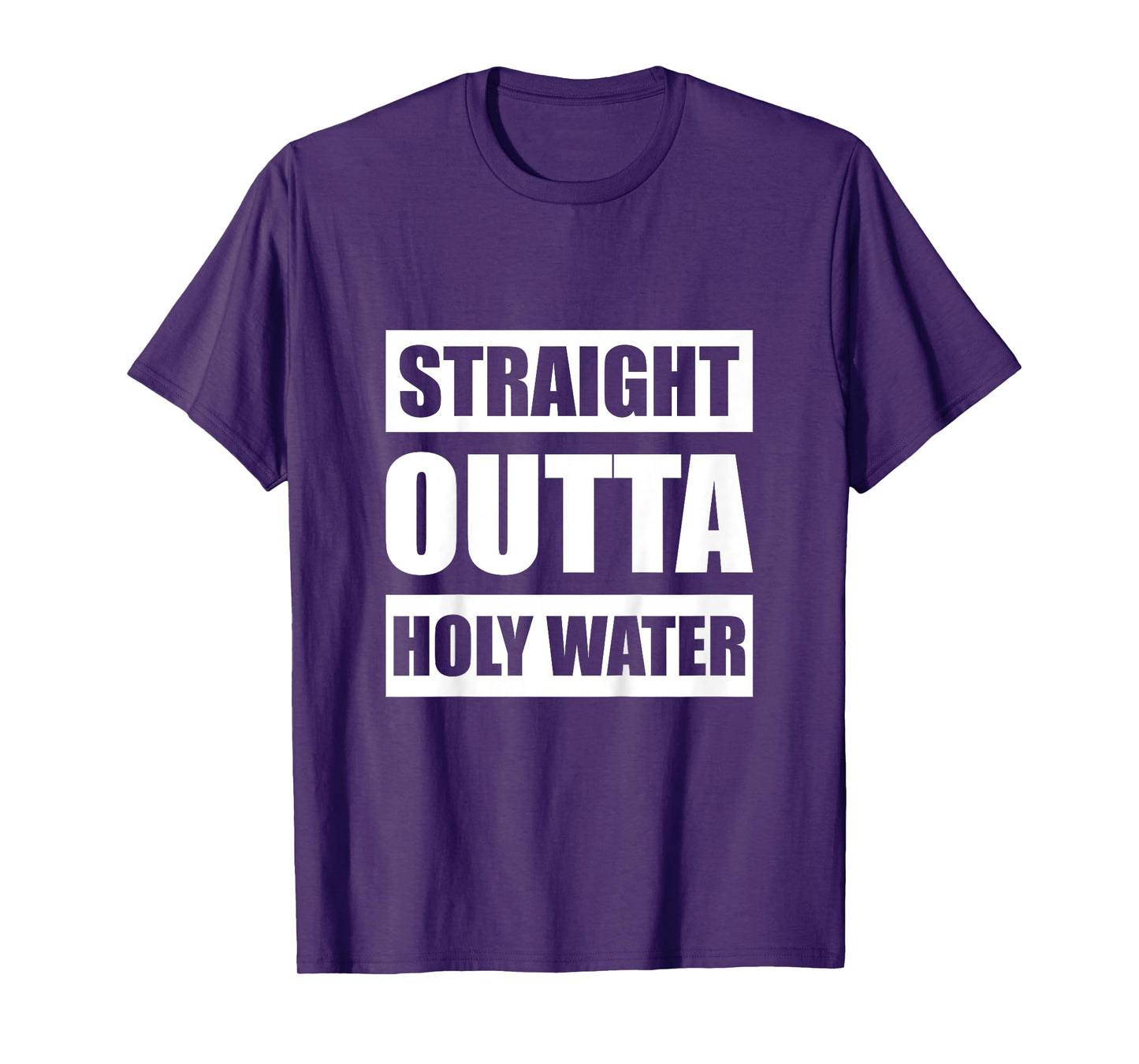 Kids Straight Outta Holy Water Funny Christian Religious Baptism T-Shirt