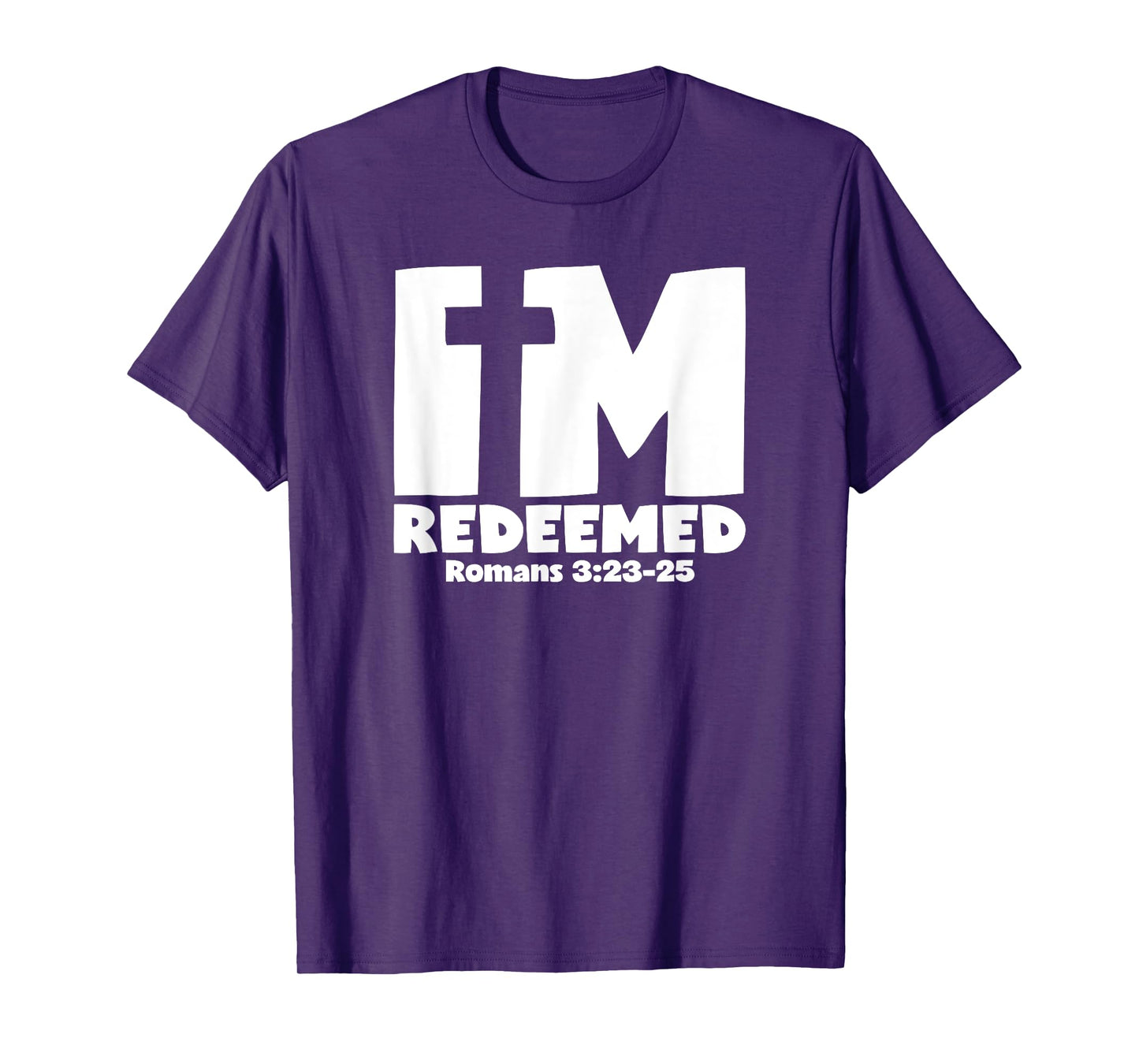 I'm Redeemed - Romans 3:23-25 Cross Graphic T-Shirt