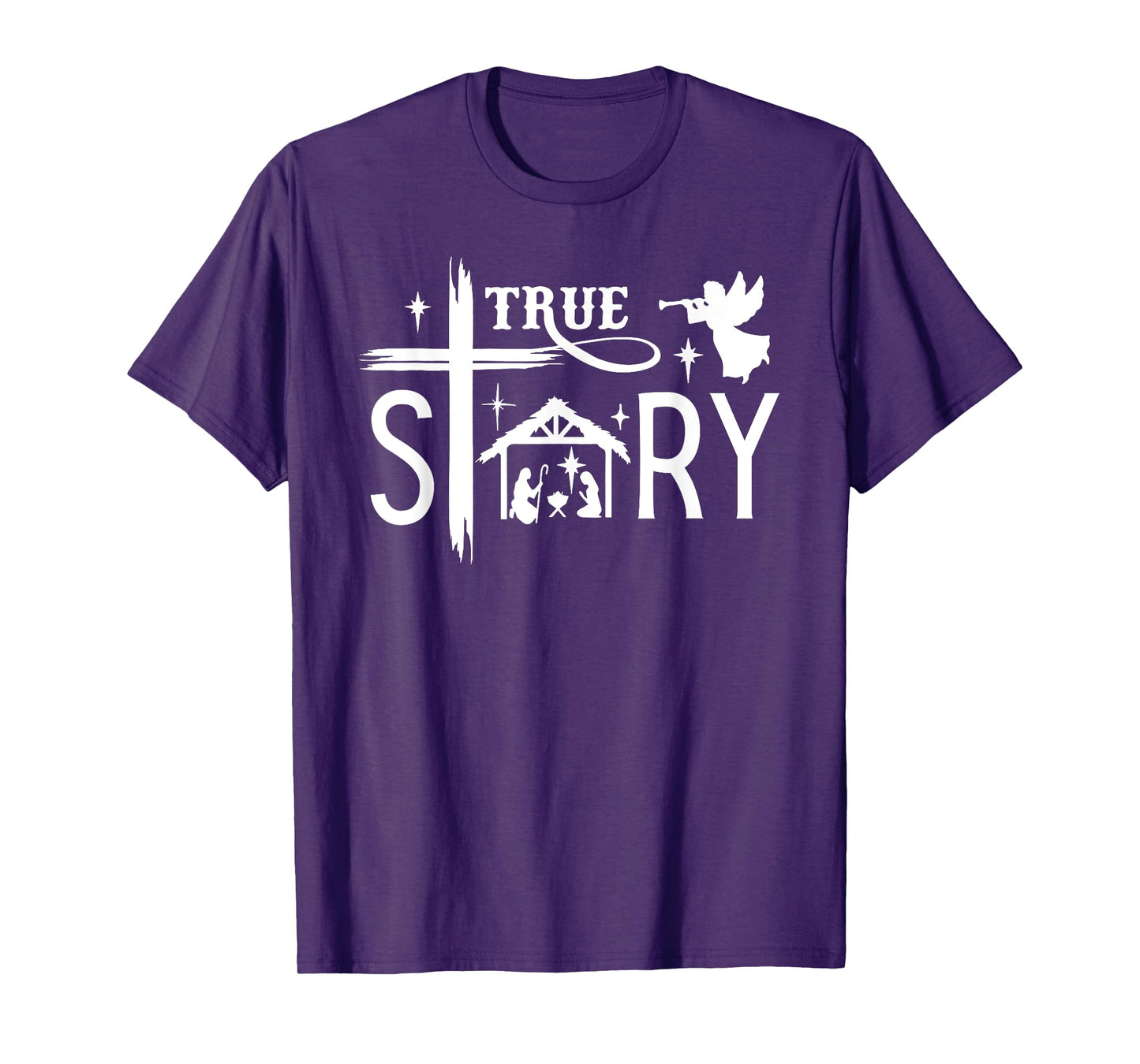True Story Christmas Nativity Jesus Christian Men Women Kids T-Shirt