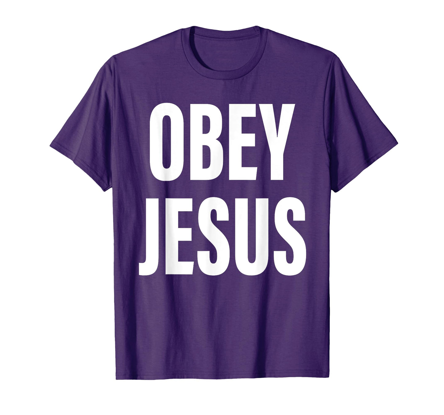 Obey Jesus Christian Bible Cross Faith Religion T-Shirt