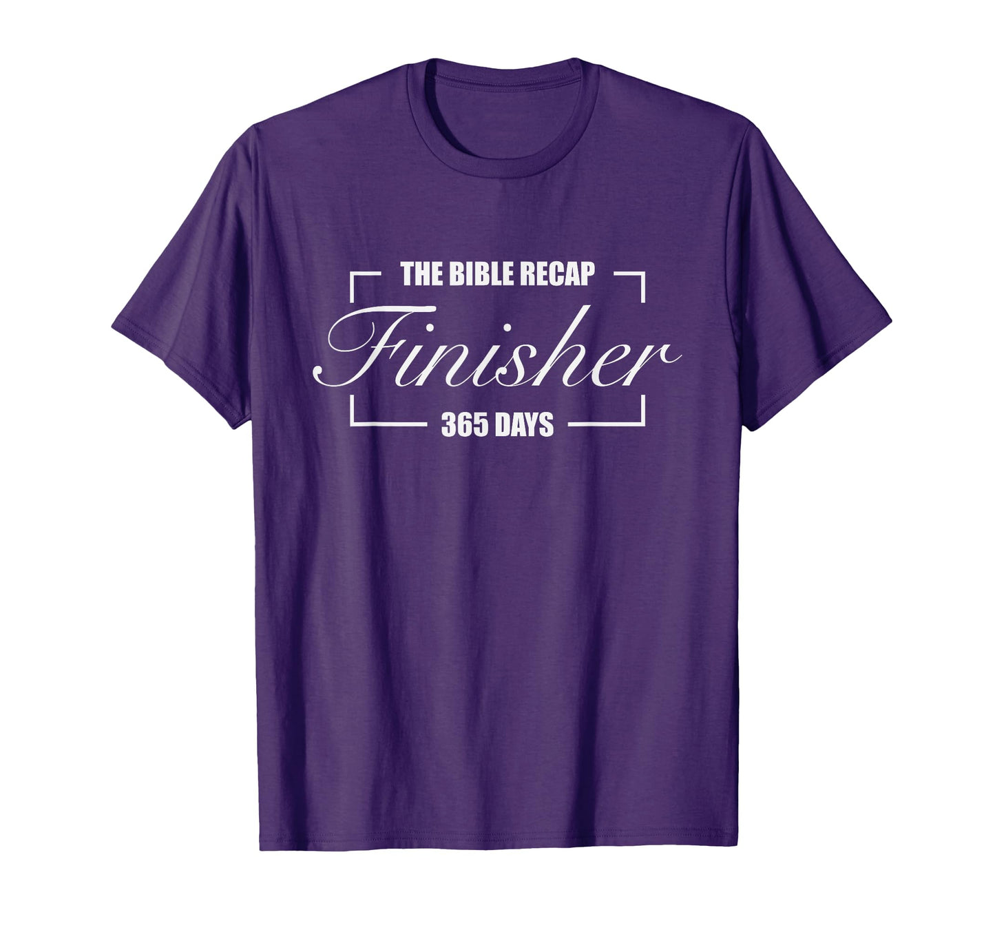 The Bible Recap Finisher 365 Days Christian Religious Red T-Shirt