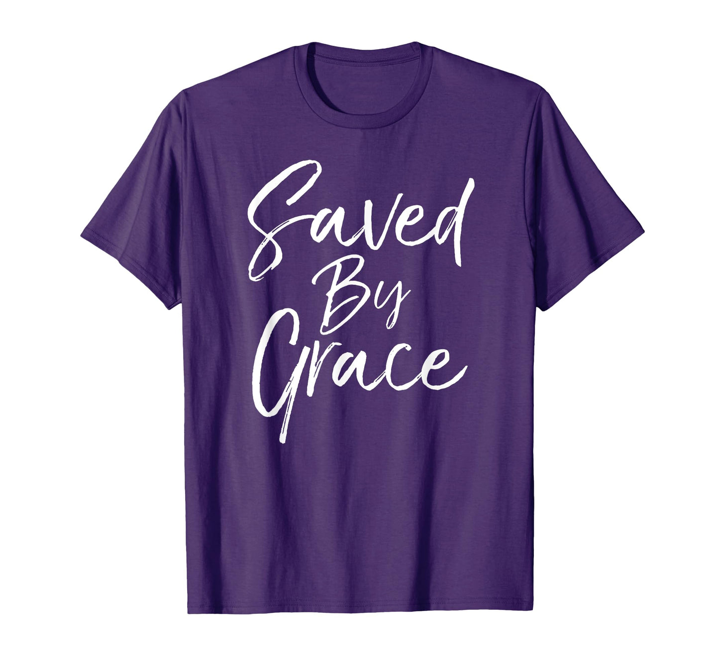 Saved by Grace Quote Christian Hymn Lyric Gospel Salvation T-Shirt