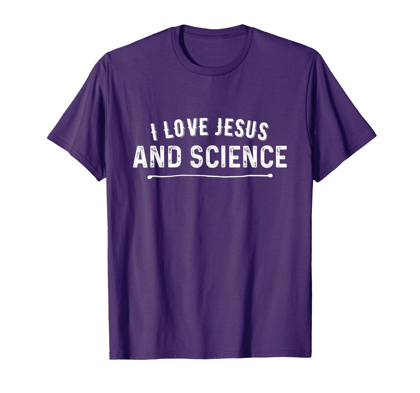 I Love Jesus and Science Christian T-Shirt