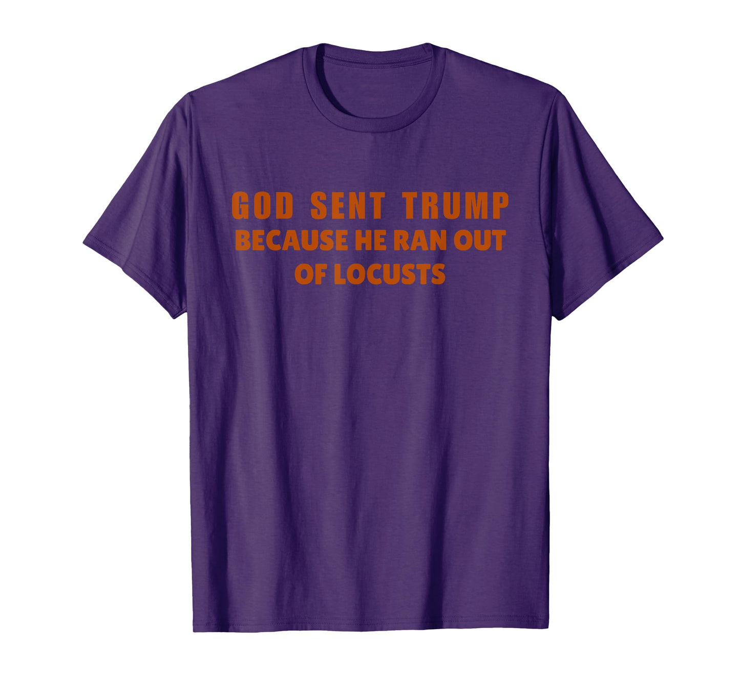 God Sent Trump Because He Ran Out Of Locusts Anti-Trump T-Shirt