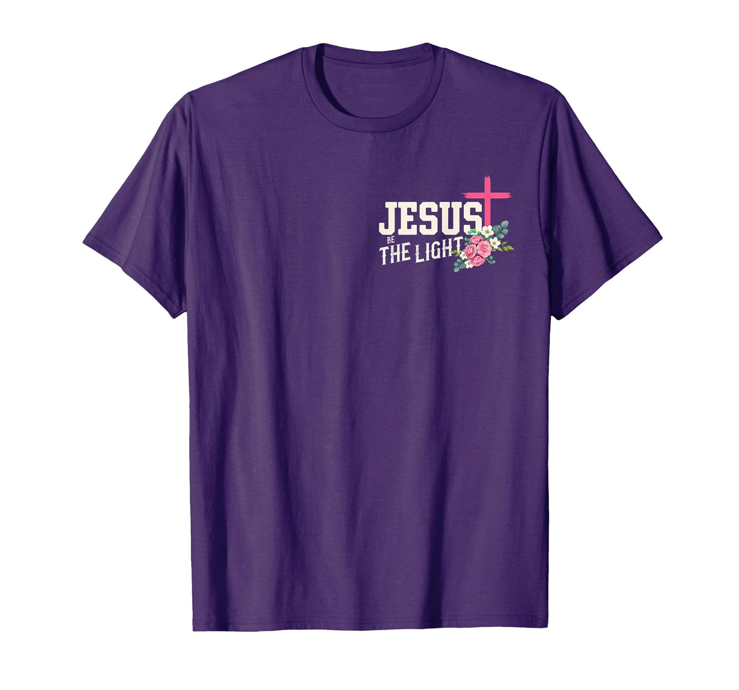 Walk by Faith Not By Sight Floral Cross Christian Gift T-Shirt