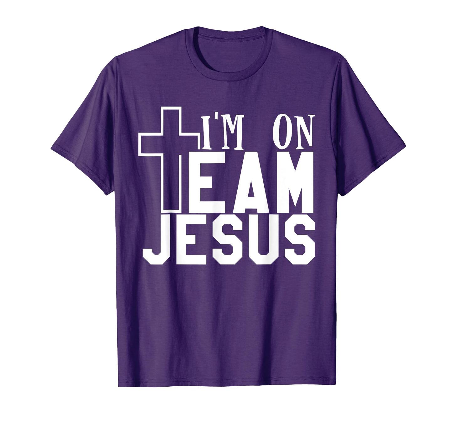I'm On Team Jesus Christian Party T-Shirt, Men's 3X-Large, Black, Short Sleeve, Crew Neck, Classic Fit, 100% Cotton